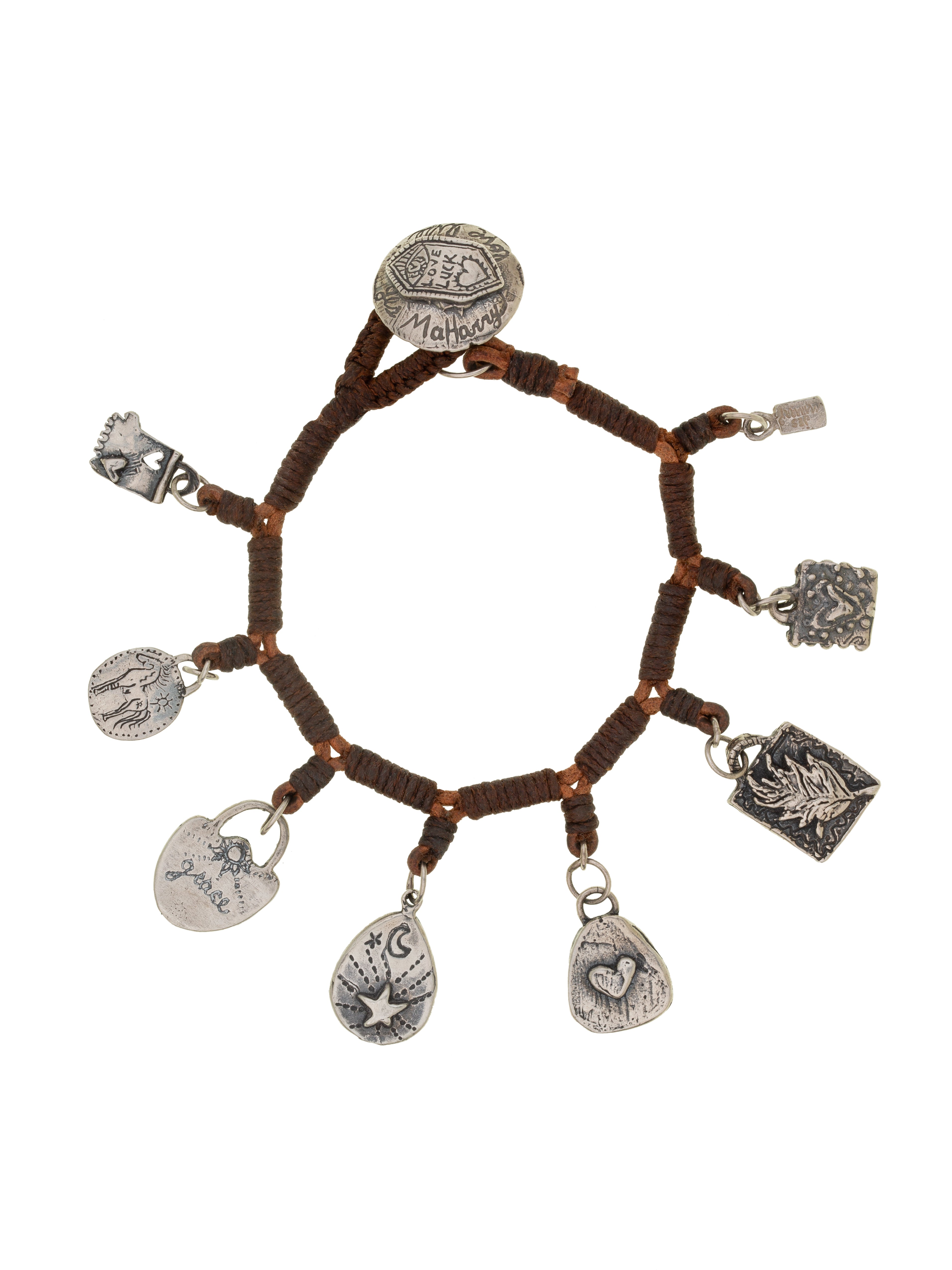 Leather Charm Bracelet