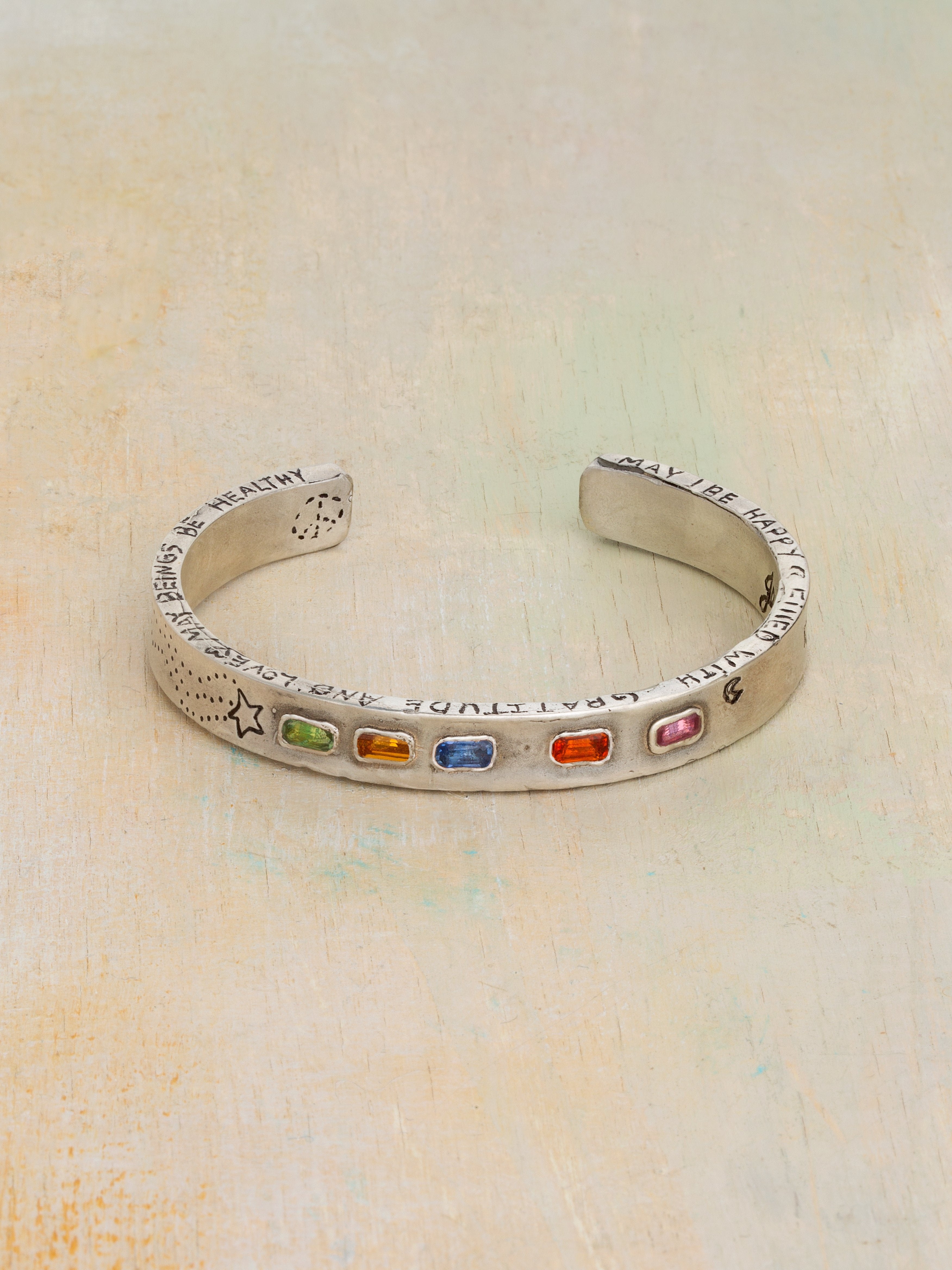 Sapphire Rainbow Cuff