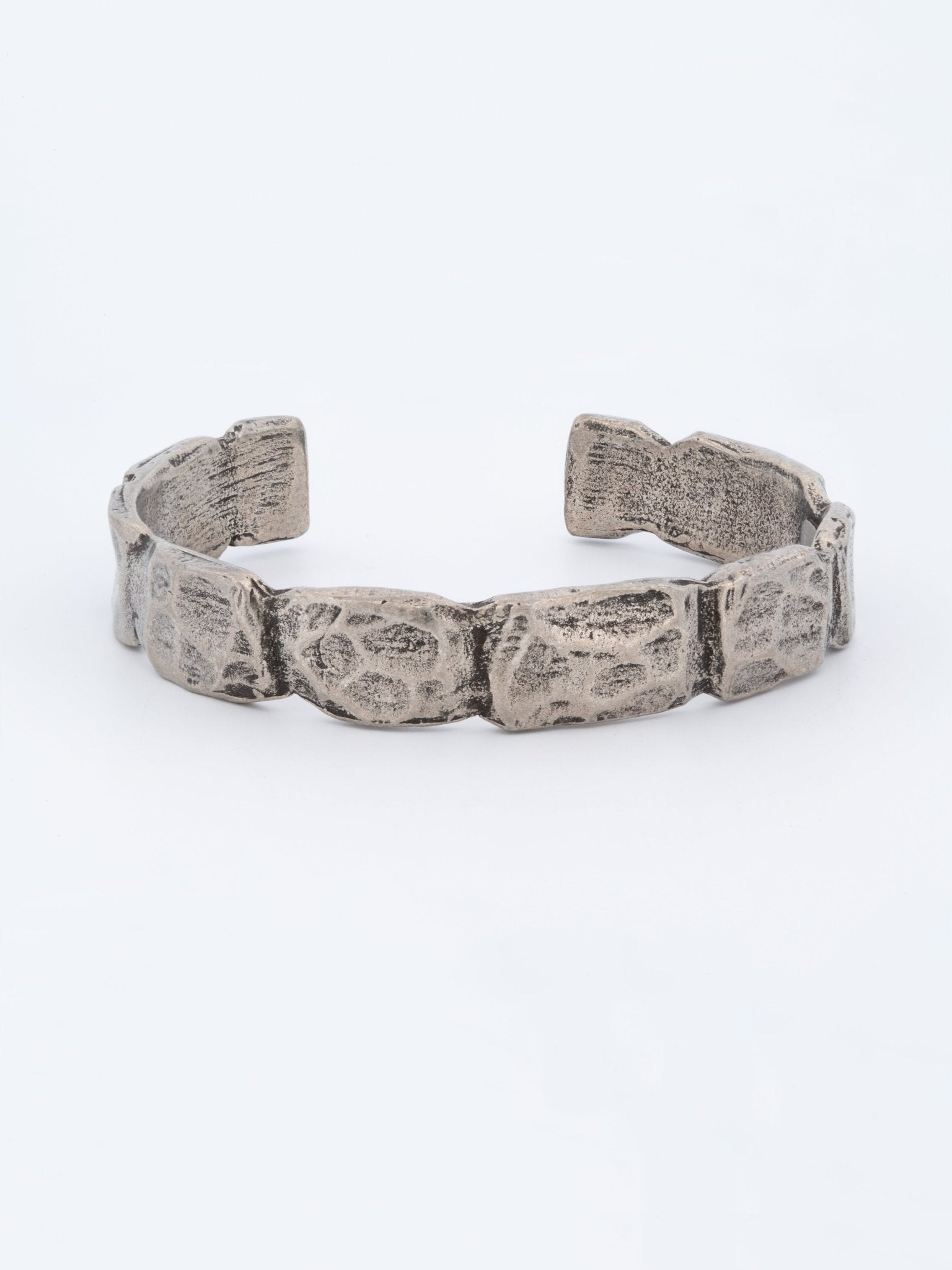 Pebbled Path Pewter Cuff — Handmade by Jes MaHarry