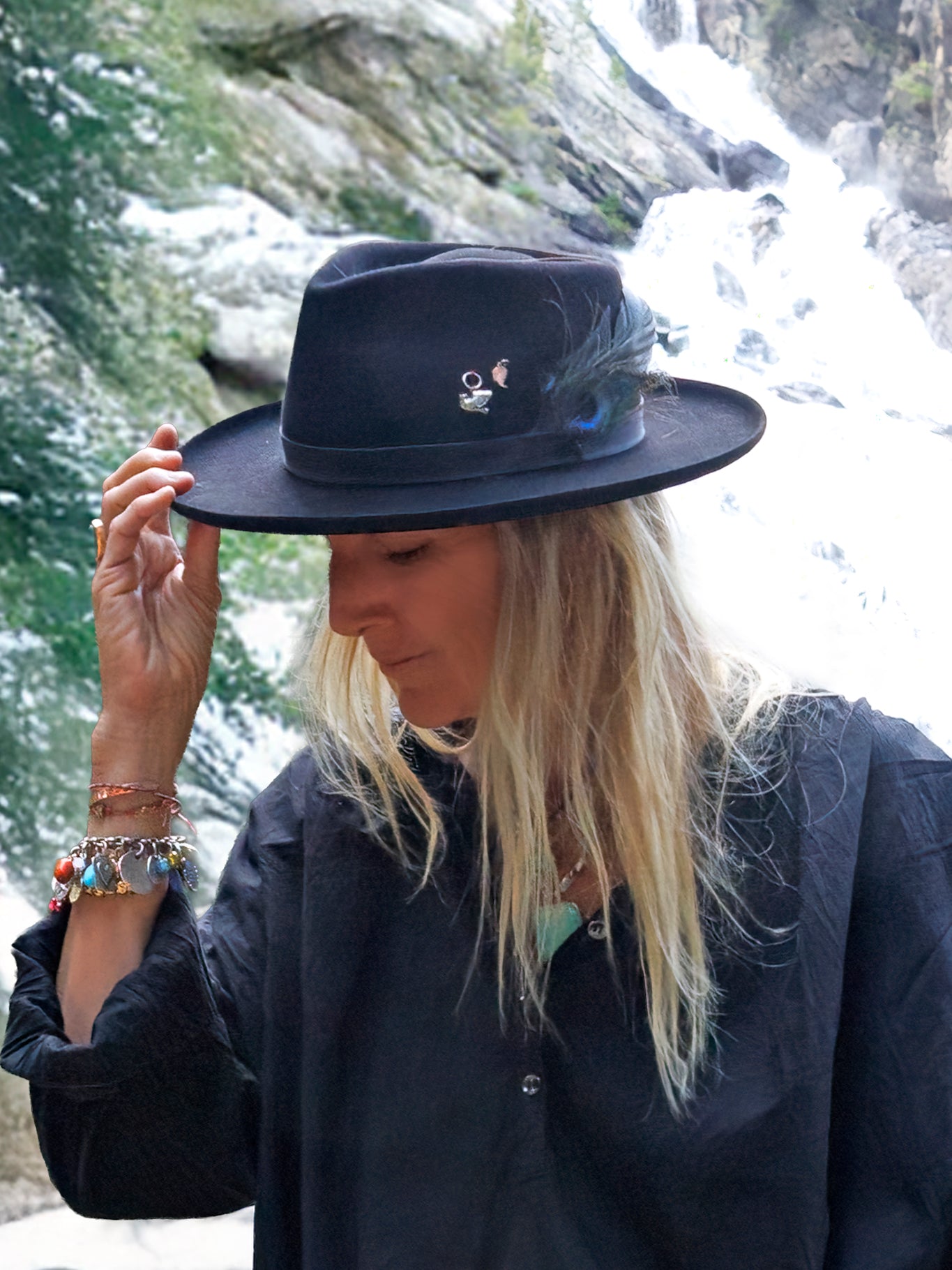 Black Charm Hat