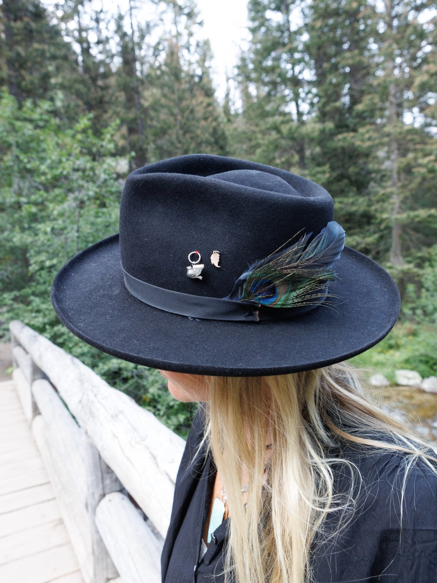 Black Charm Hat - Jes MaHarry