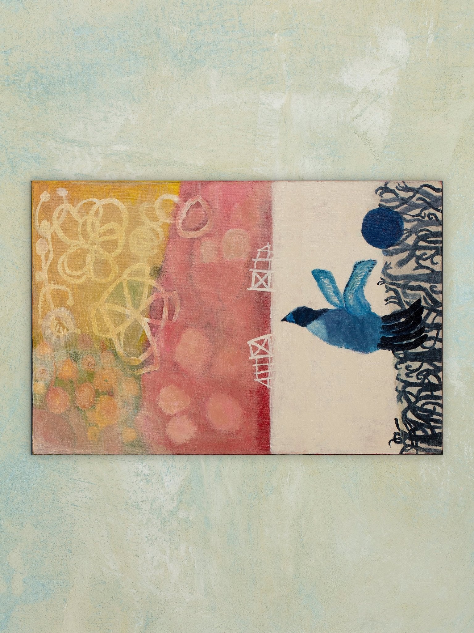 Blue Bird Flies Out Of Garden - Katherine Dunn - Jes MaHarry