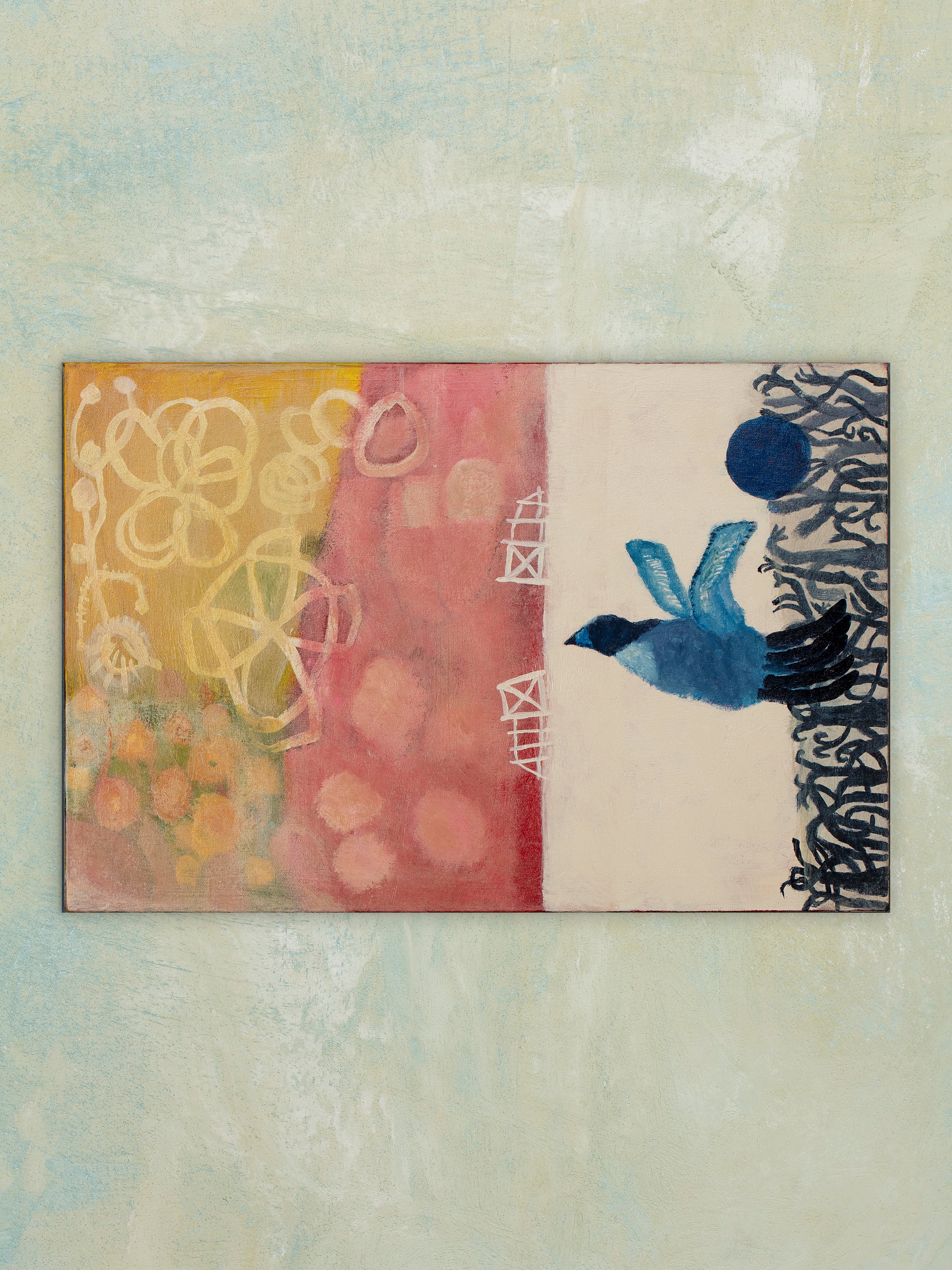 Blue Bird Flies Out Of Garden - Katherine Dunn