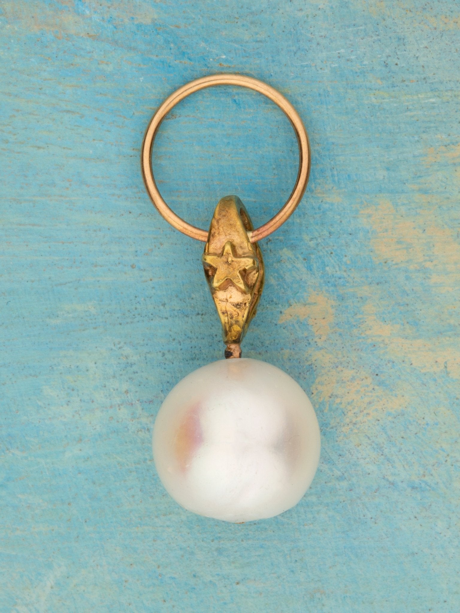 Pearl and Gold Charm - Jes MaHarry