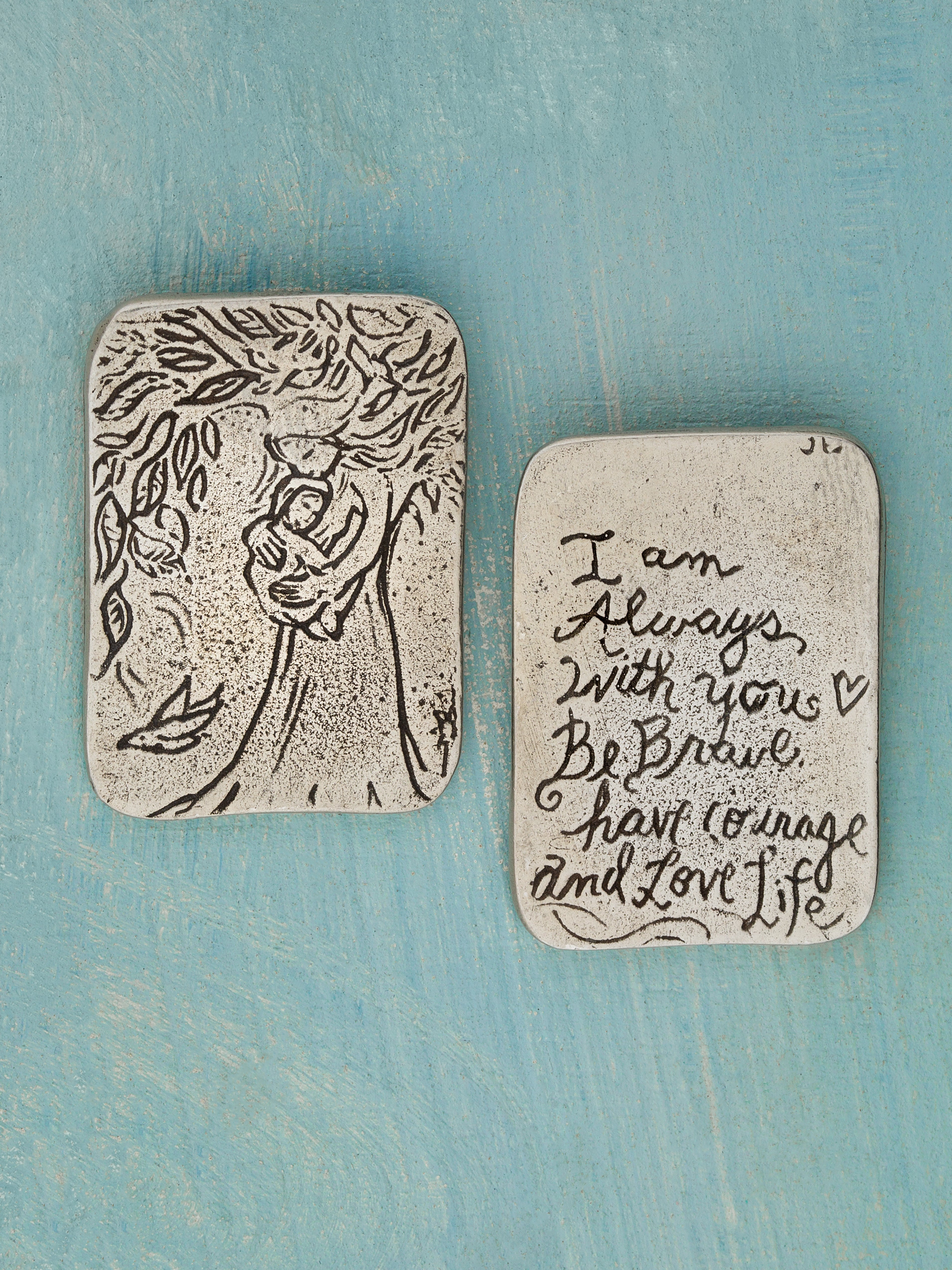 Be Brave Pocket Charm