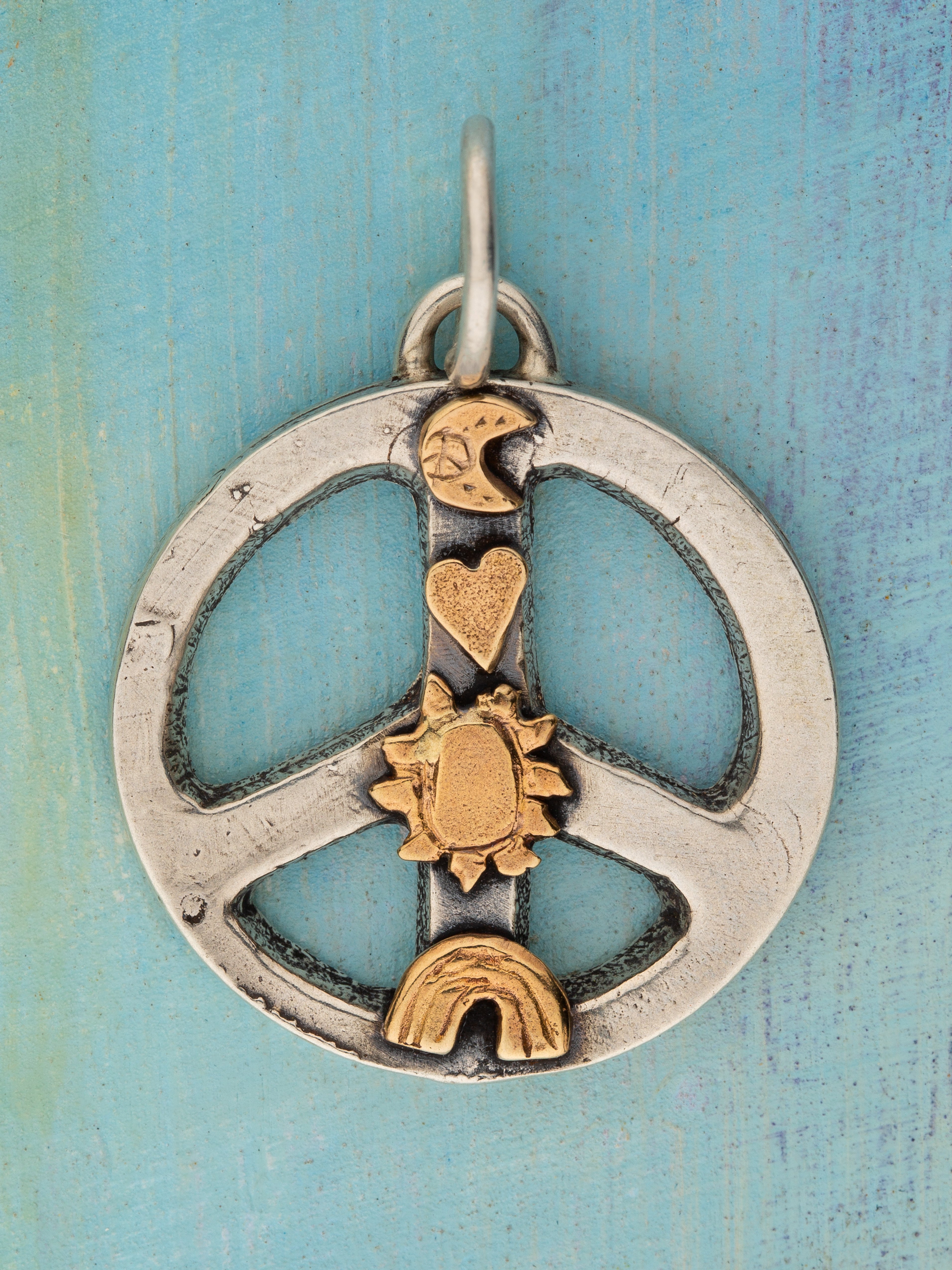 Light Love Peace Charm