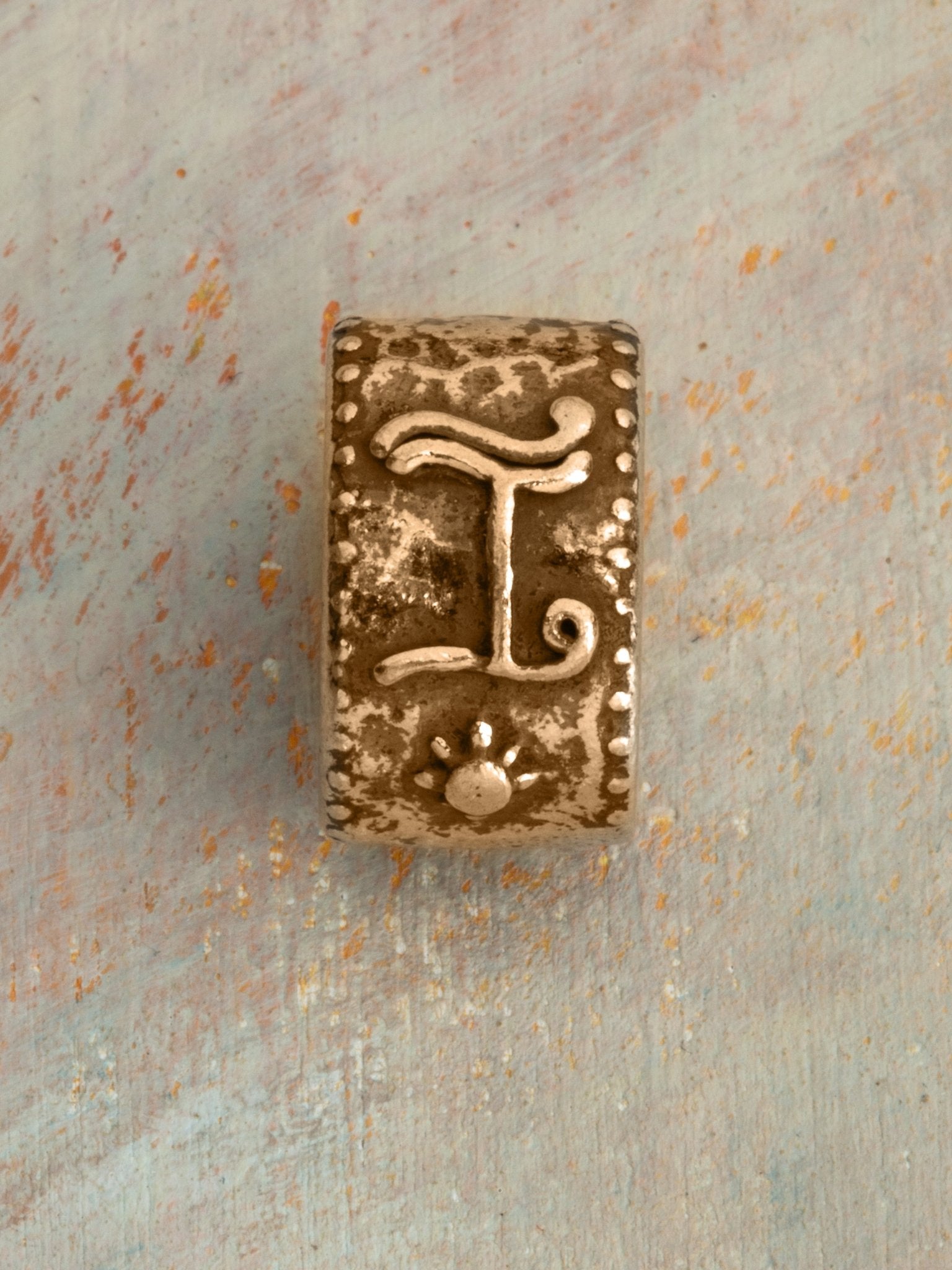 Initial Talismans Charm 14k Yellow Gold - Jes MaHarry