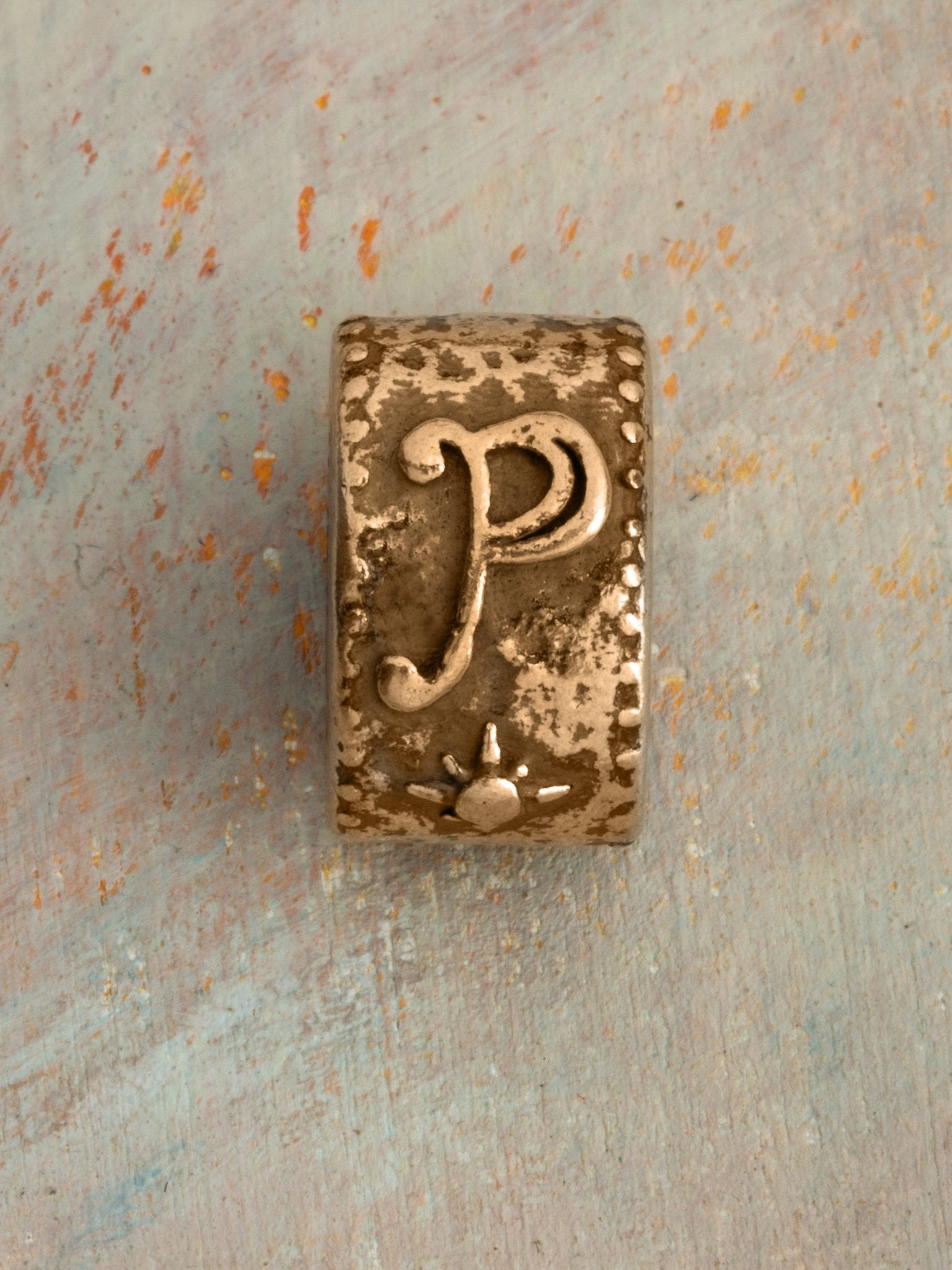 Initial Talismans Charm 14k Yellow Gold - Jes MaHarry