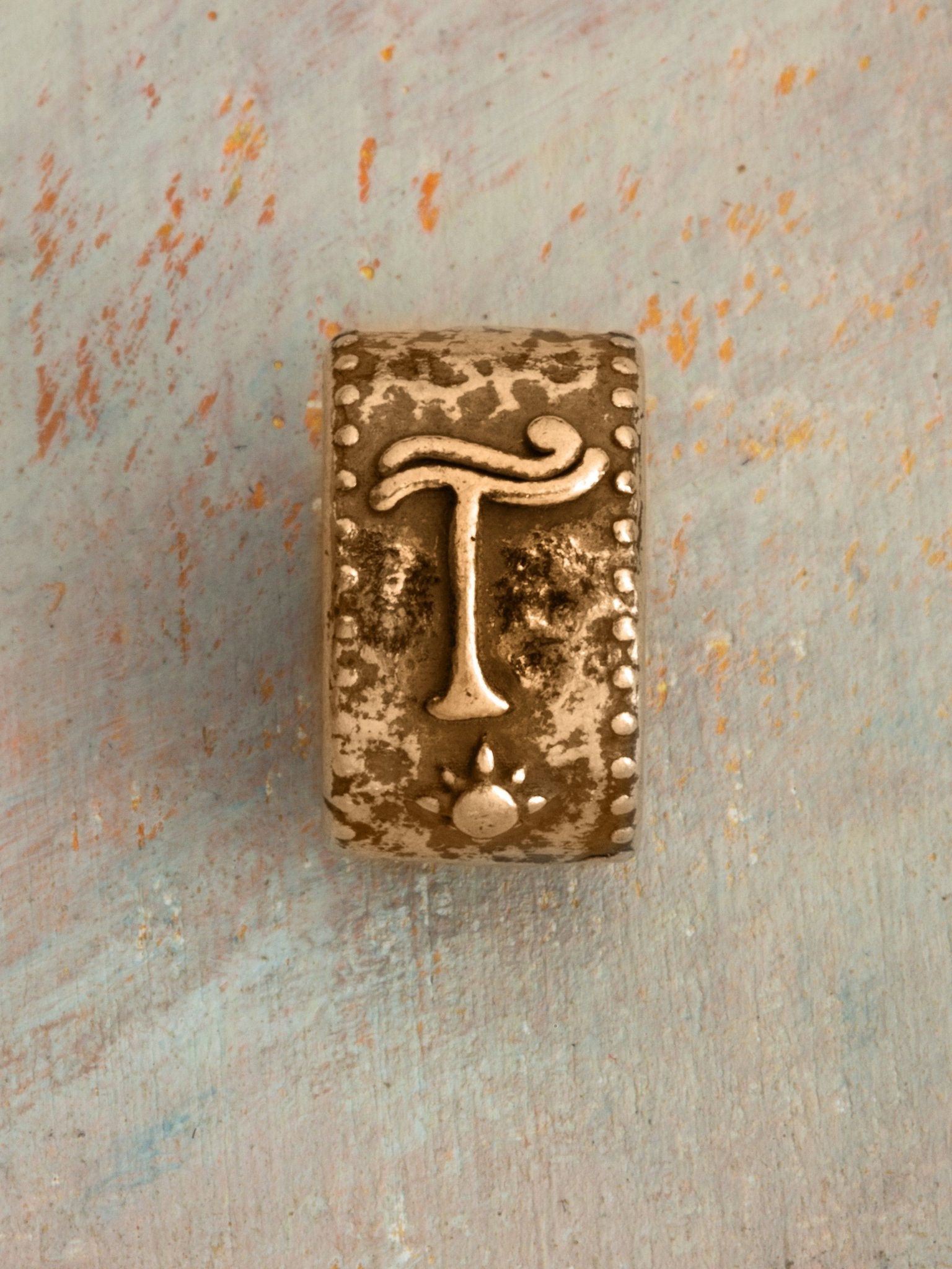 Initial Talismans Charm 14k Yellow Gold - Jes MaHarry