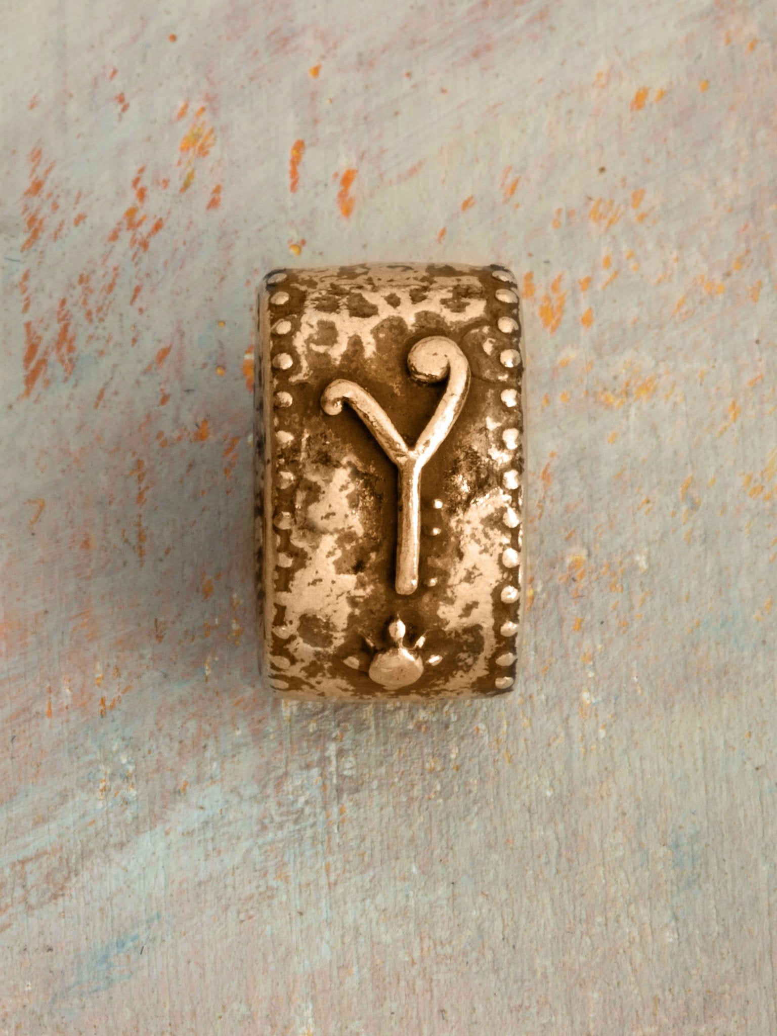 Initial Talismans Charm 14k Yellow Gold - Jes MaHarry