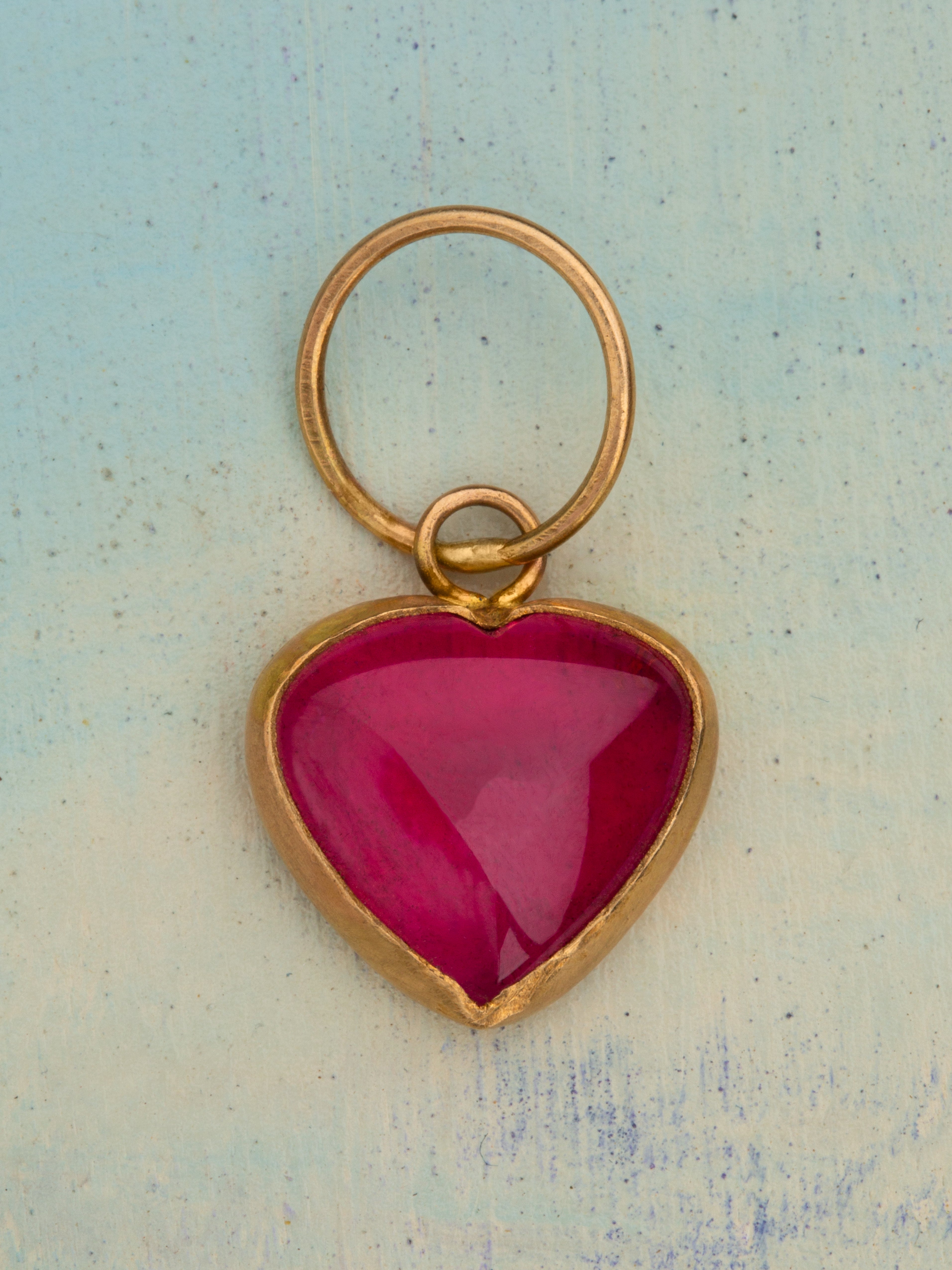 Tourmaline Heart Charm