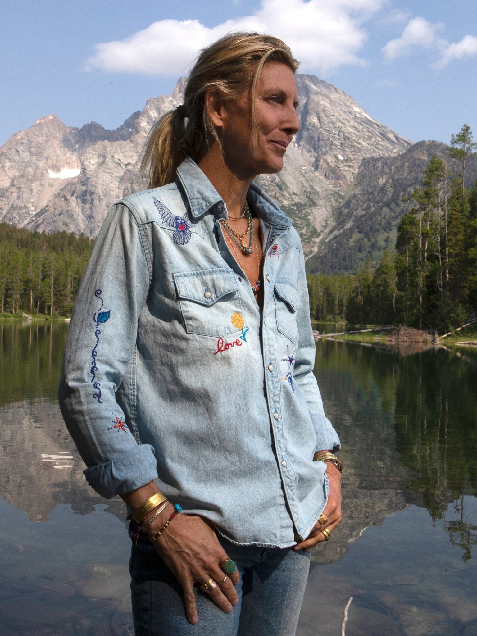 Follow Your Dreams Denim Shirt - Jes MaHarry