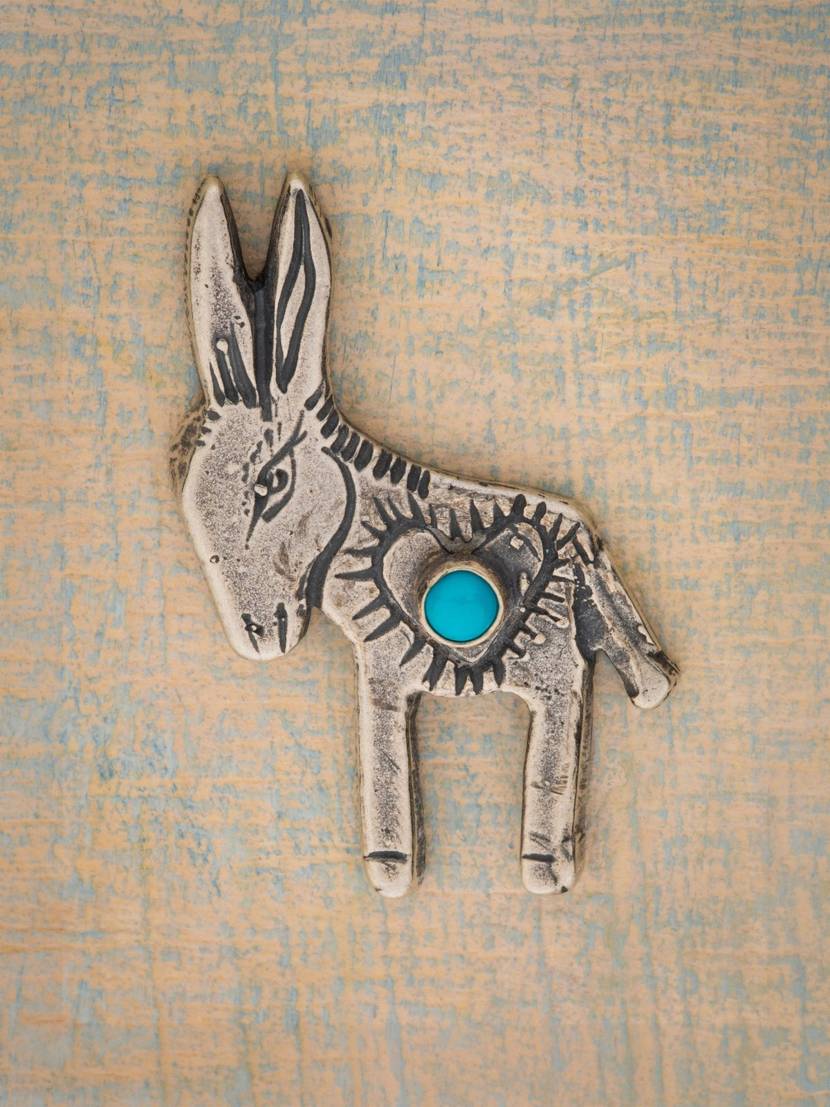 Sun Horse Donkey Pin — Handmade by Jes MaHarry