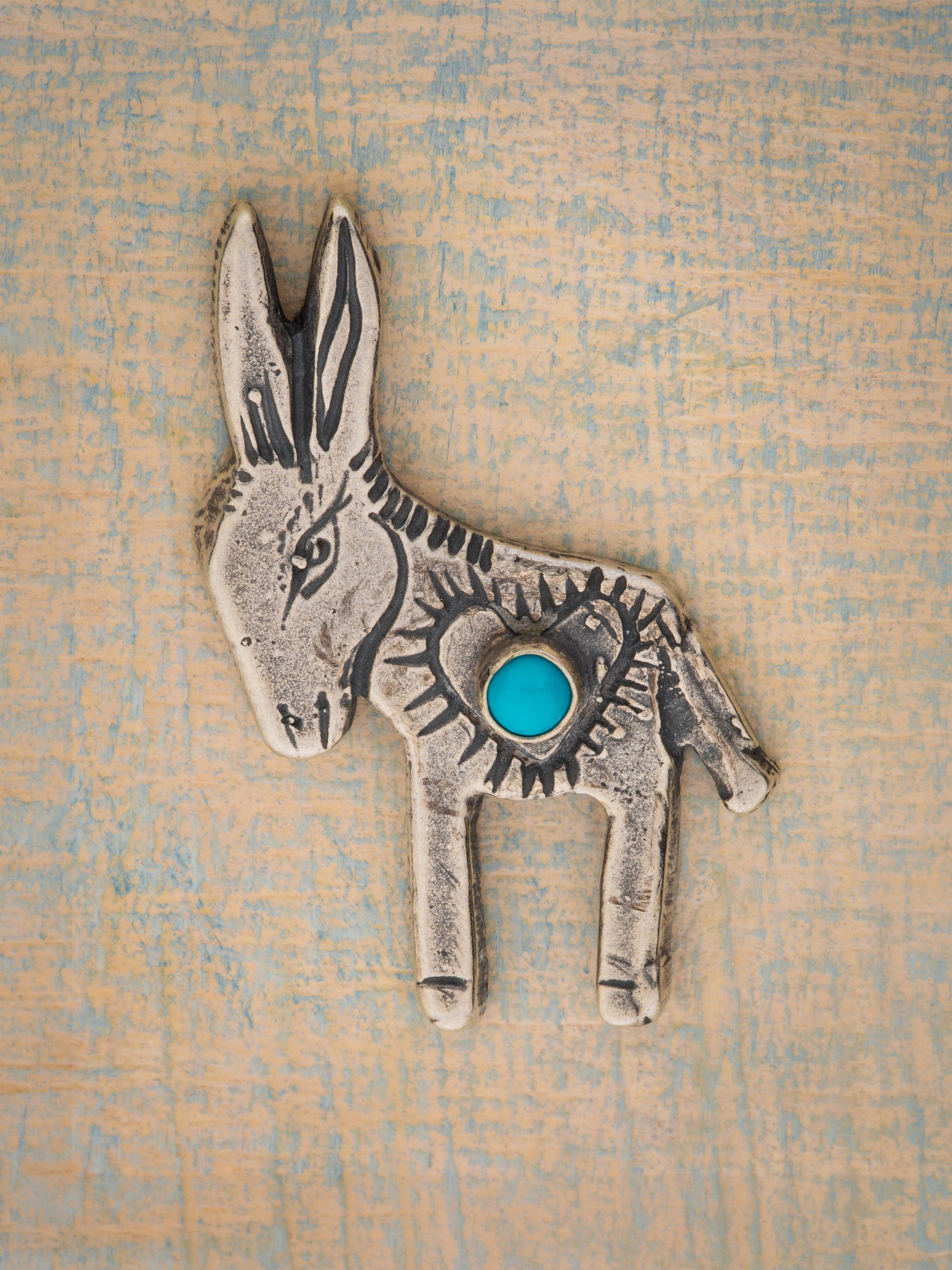 Sun Horse Donkey Pin