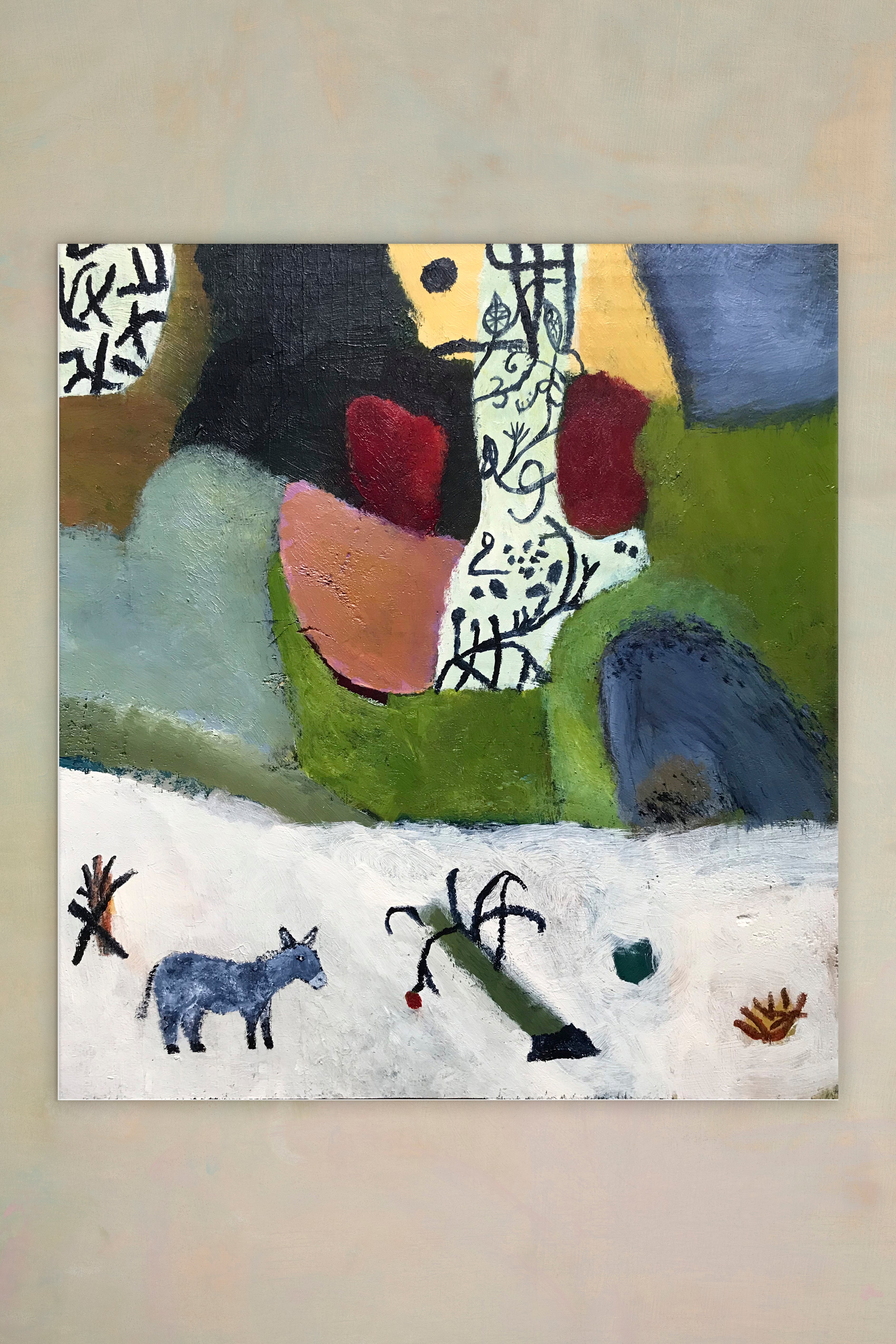 Donkey and Autumn Forest - Katherine Dunn