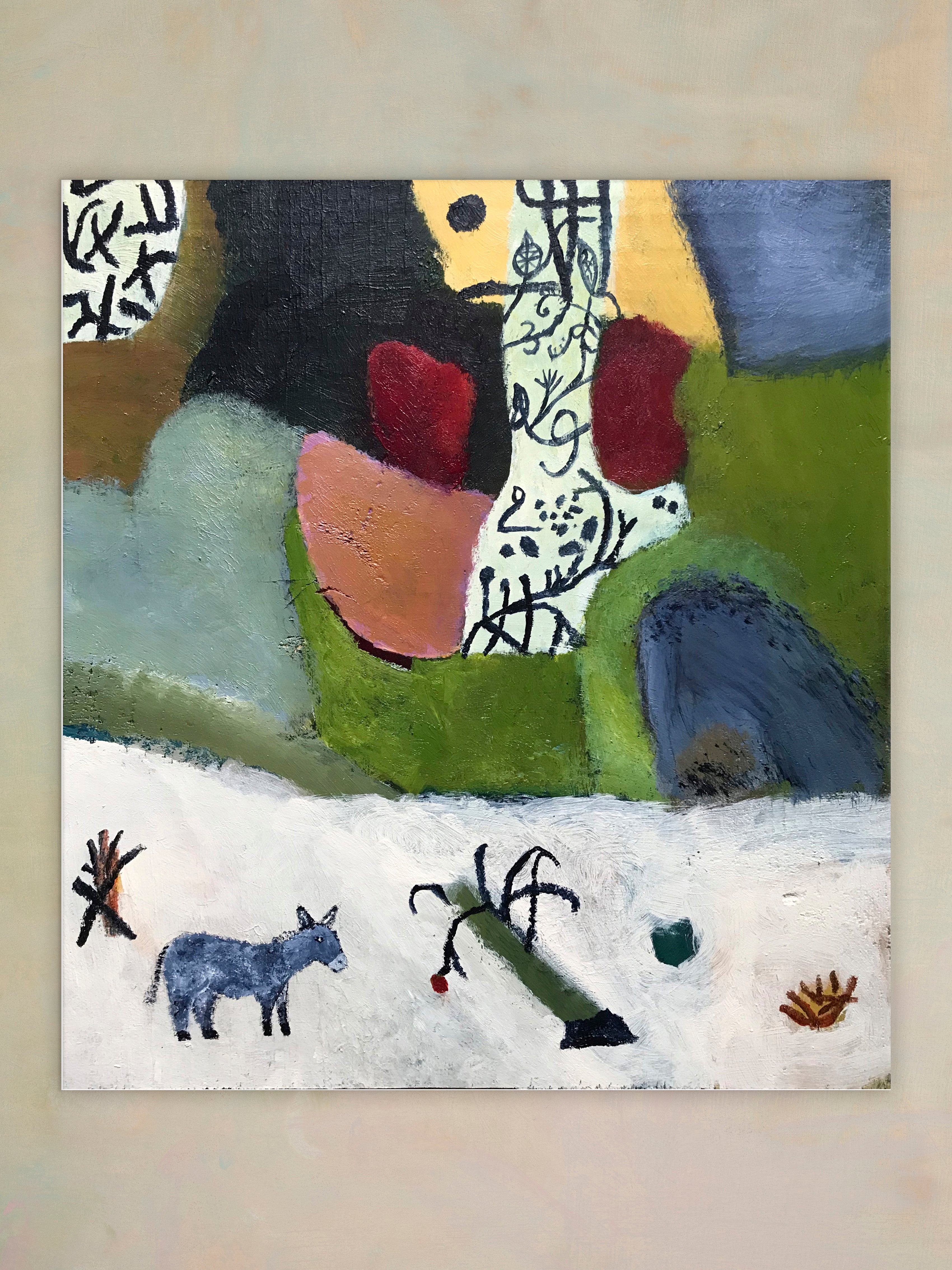 Donkey and Autumn Forest - Katherine Dunn