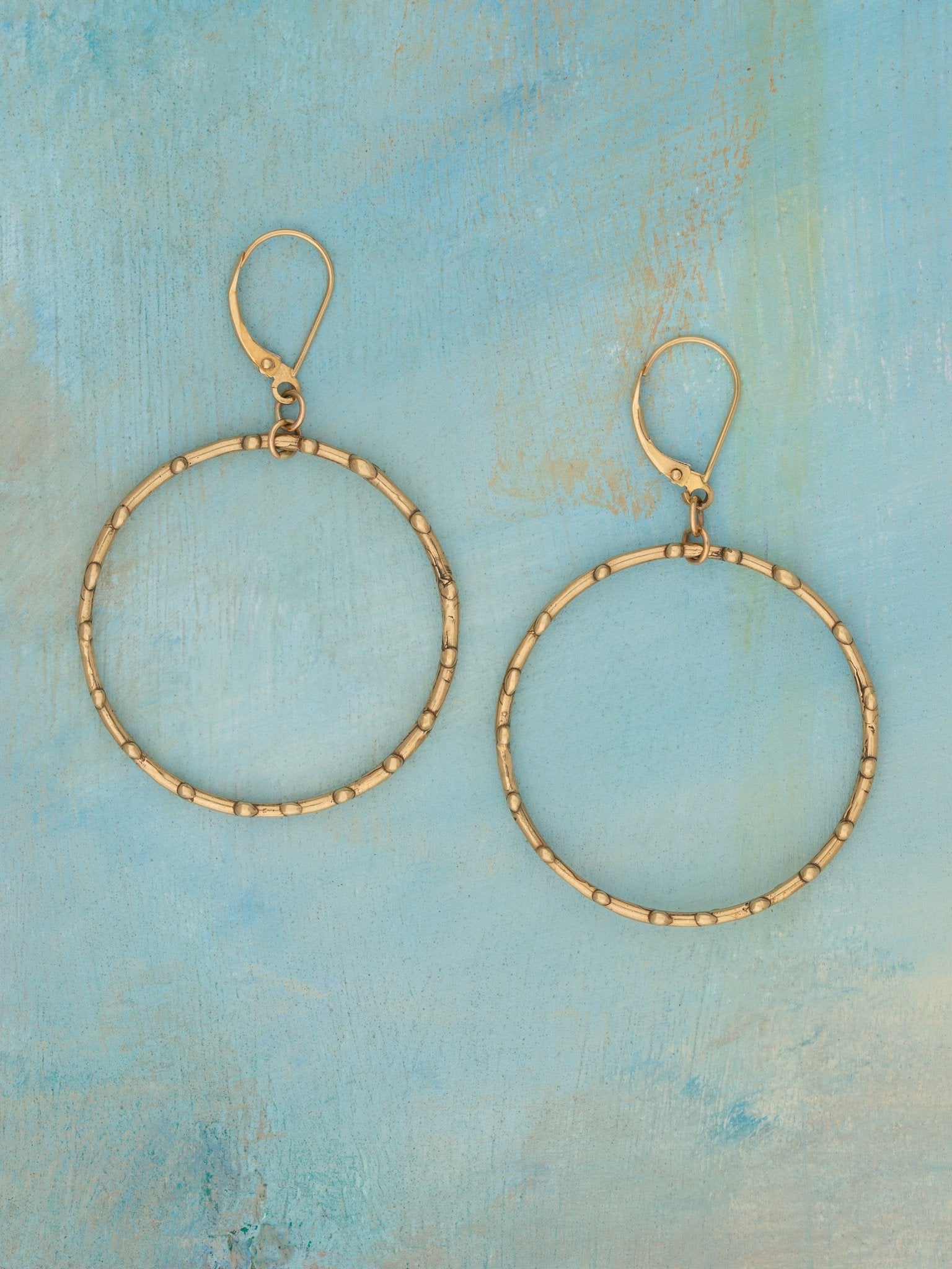 Golden Circle Earrings - Jes MaHarry