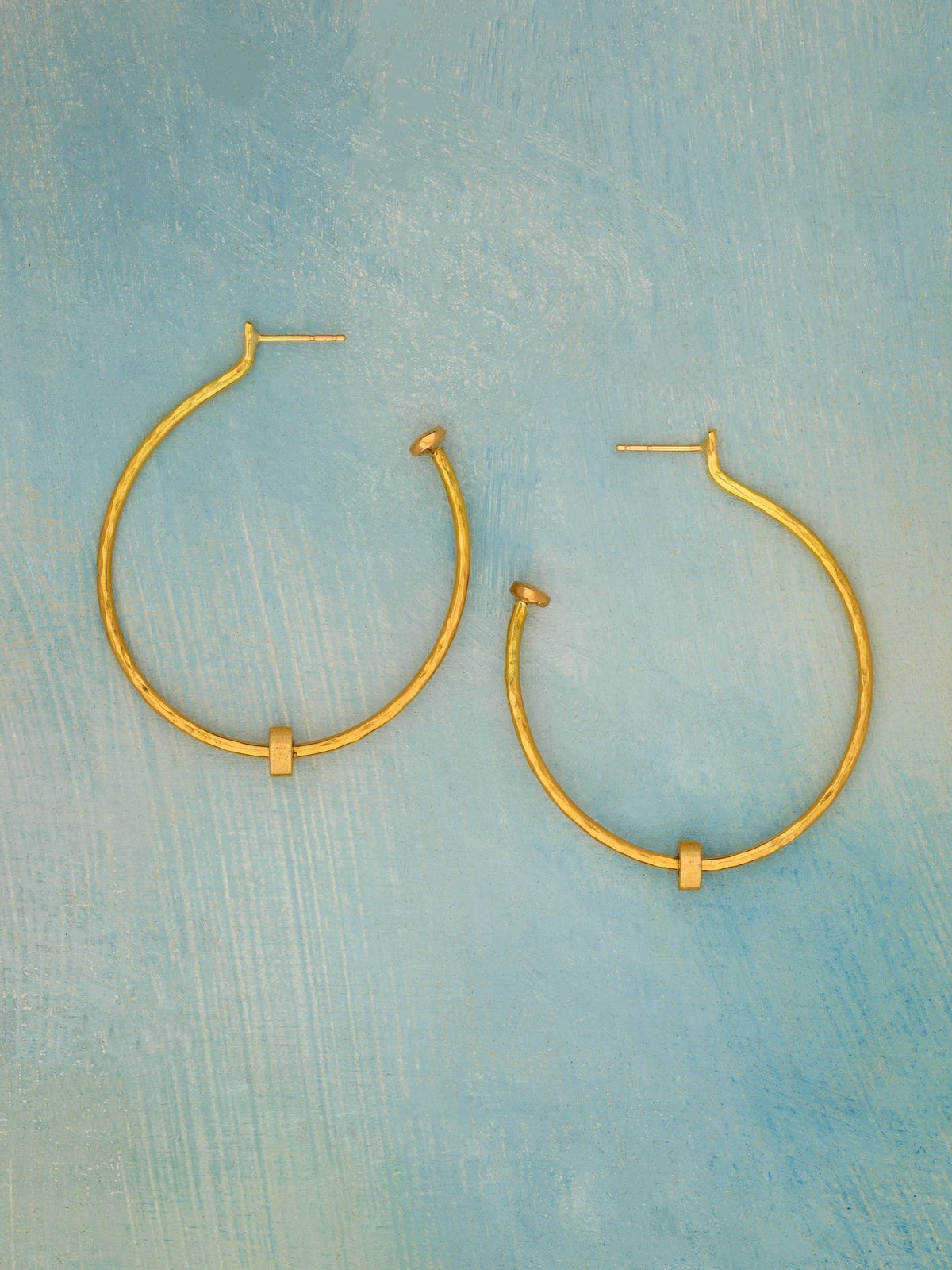 Golden Orbit Hoops — Jes MaHarry