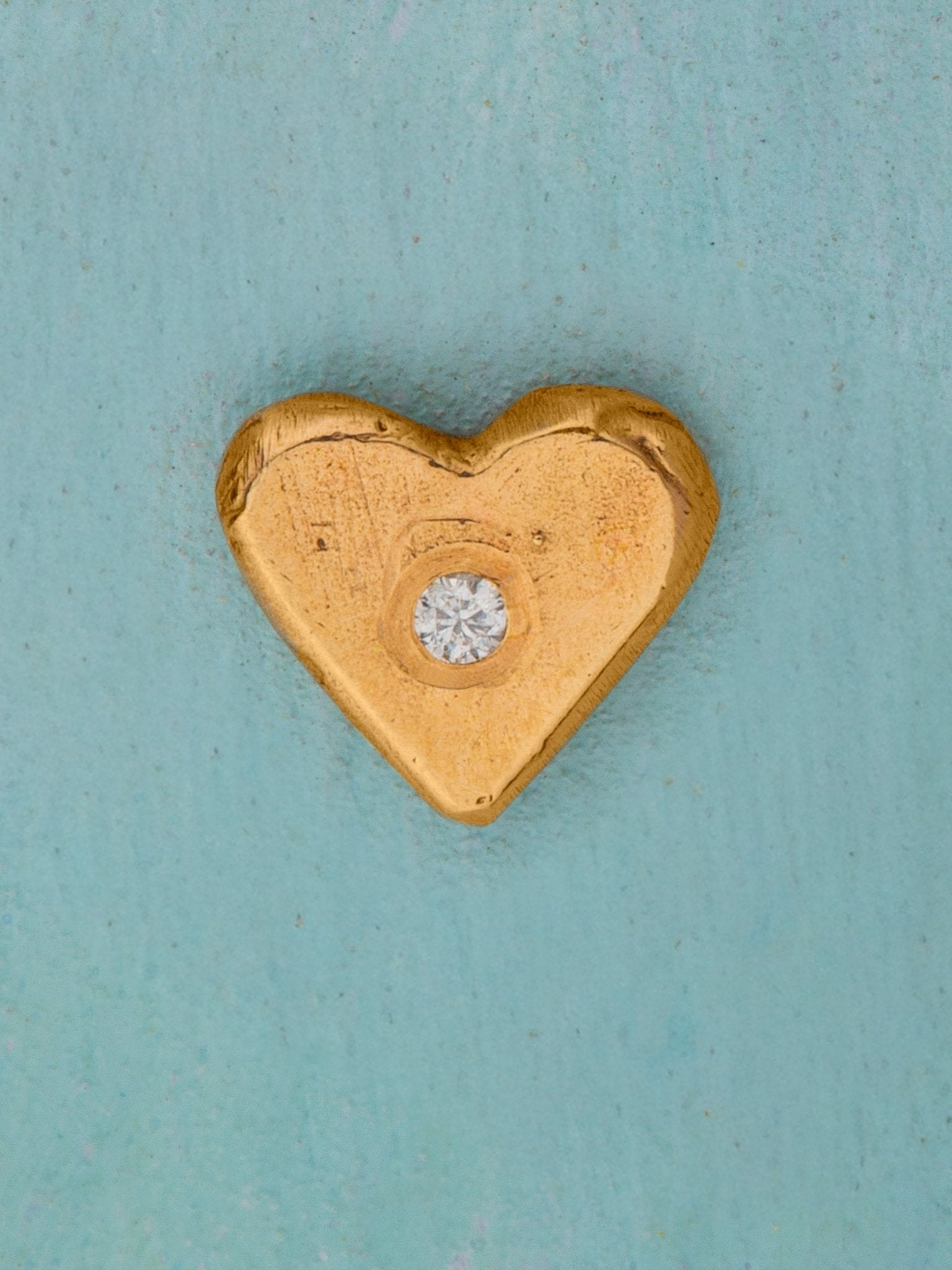 Gold Love Earring - Jes MaHarry