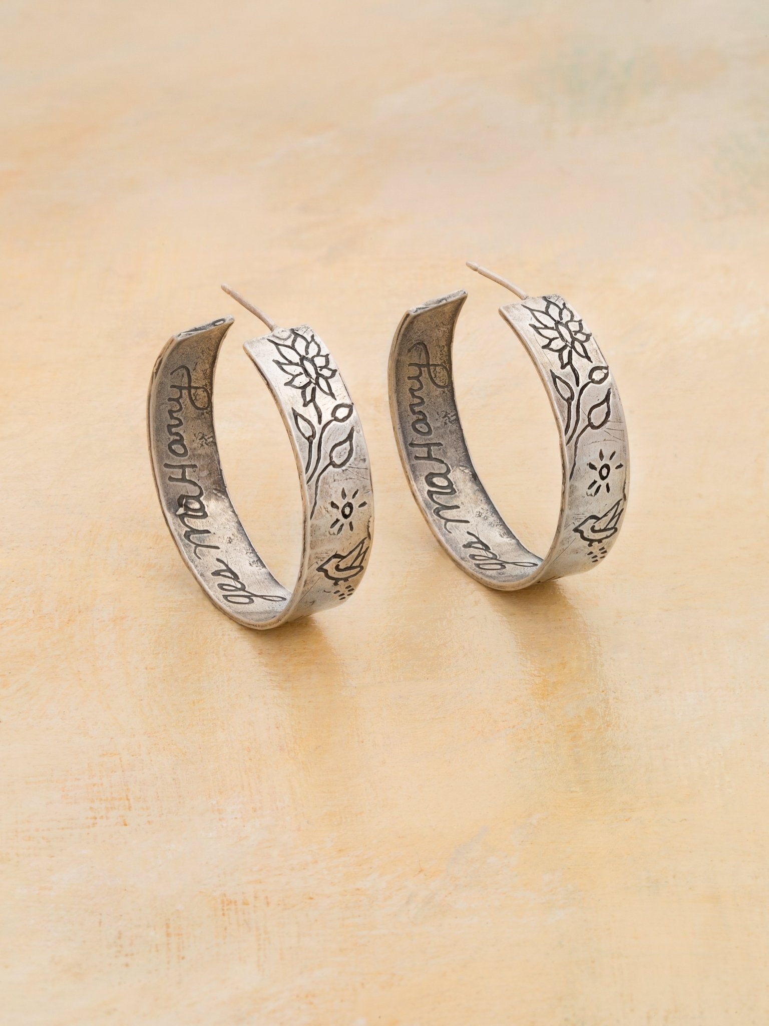 Grow Love Hoop Earrings — Handmade by Jes MaHarry