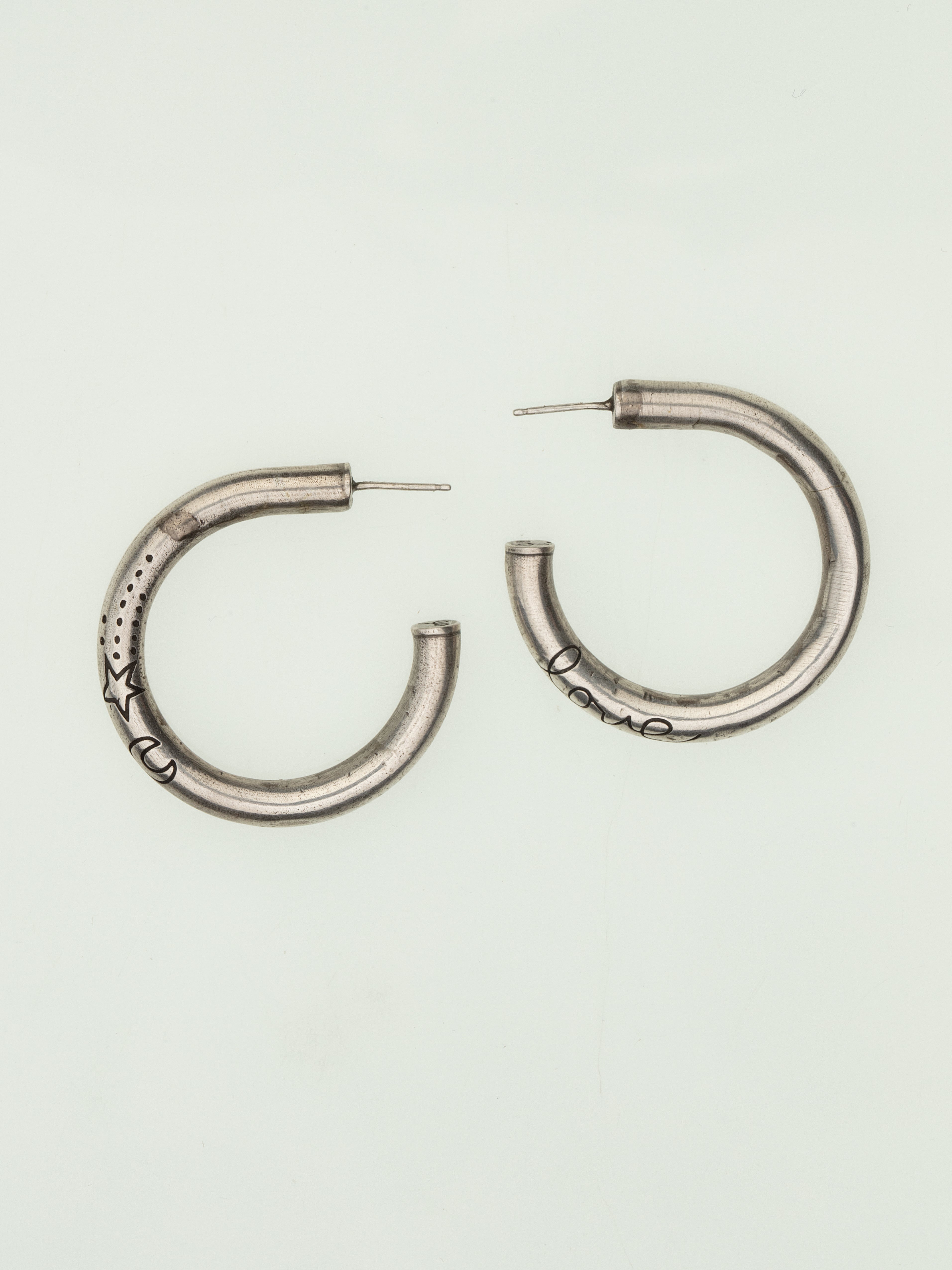 Moon And Stars Hoop Earrings