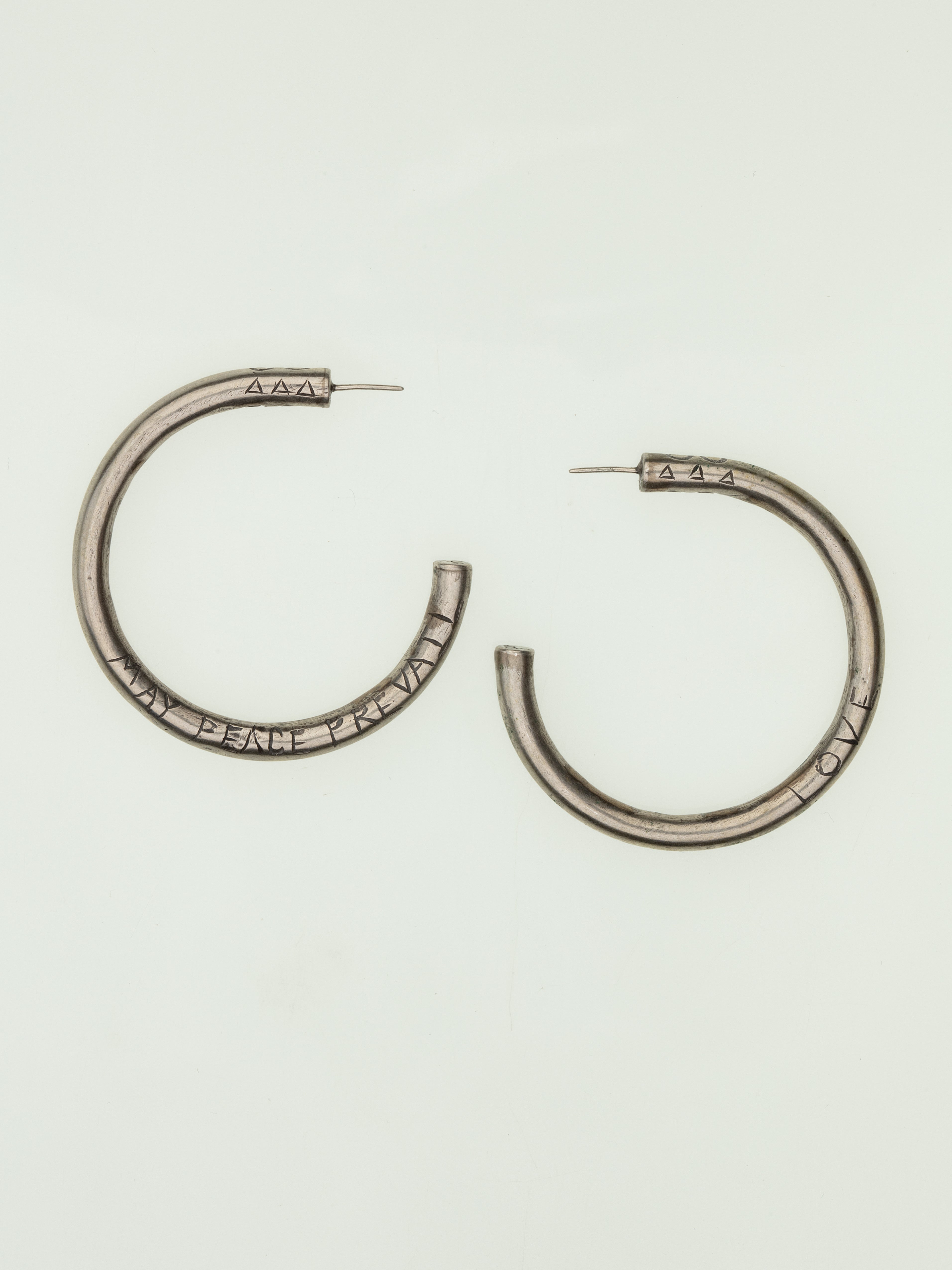May Peace Prevail Hoop Earrings