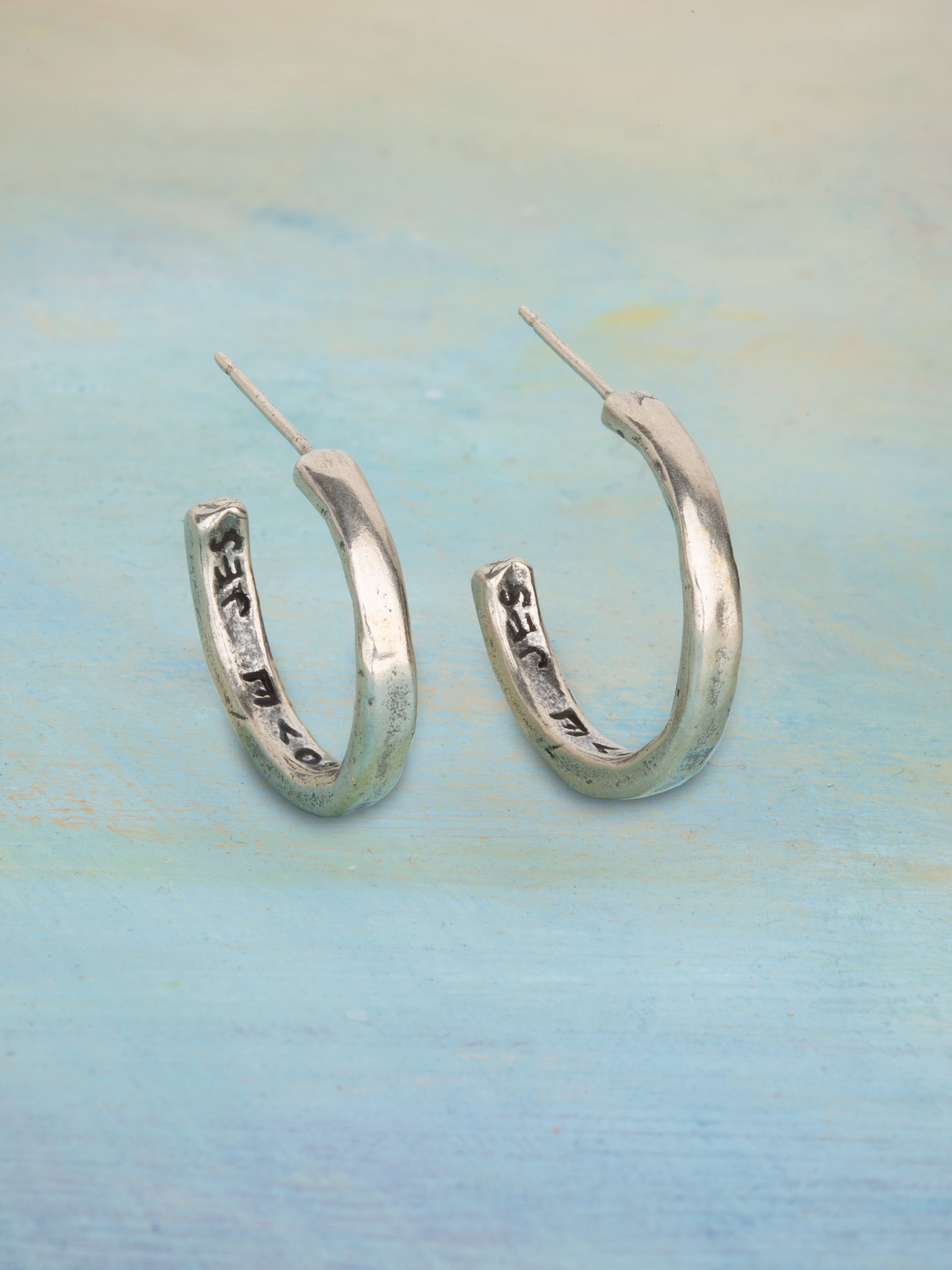 Silver Tidings Hoop Earrings