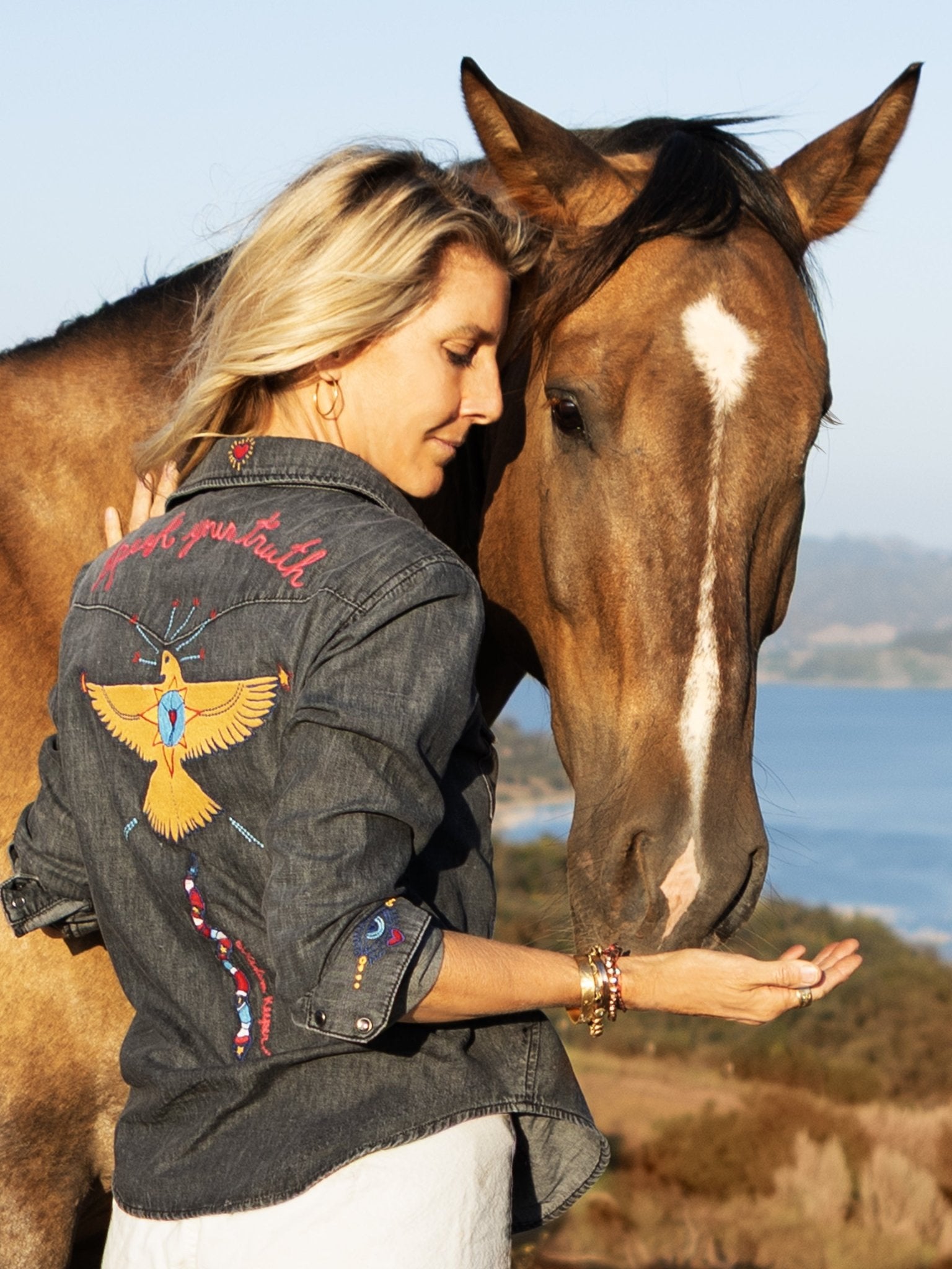 Speak Your Truth Denim Shirt - Jes MaHarry