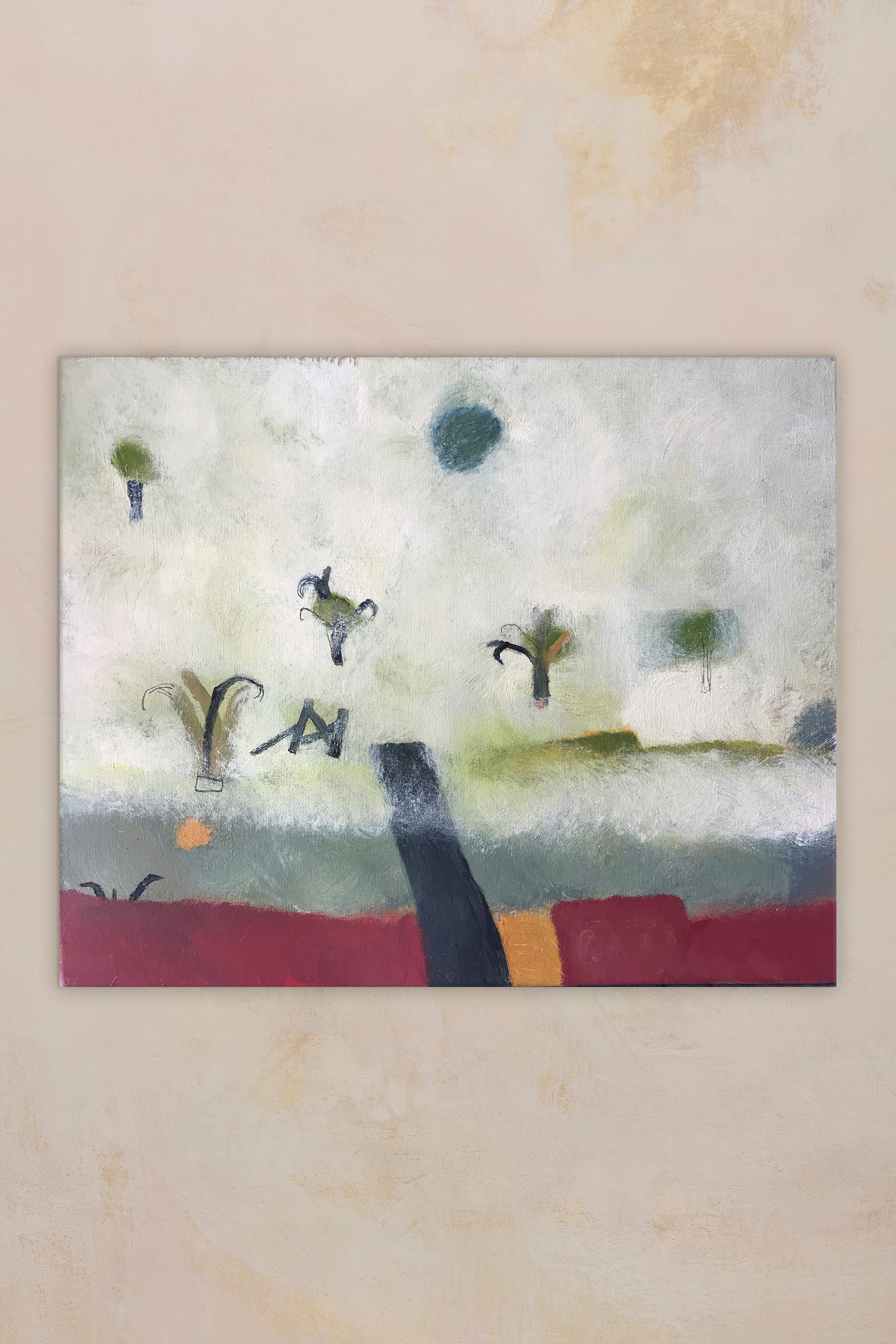 Fog Over Orchard On Country Road - Katherine Dunn