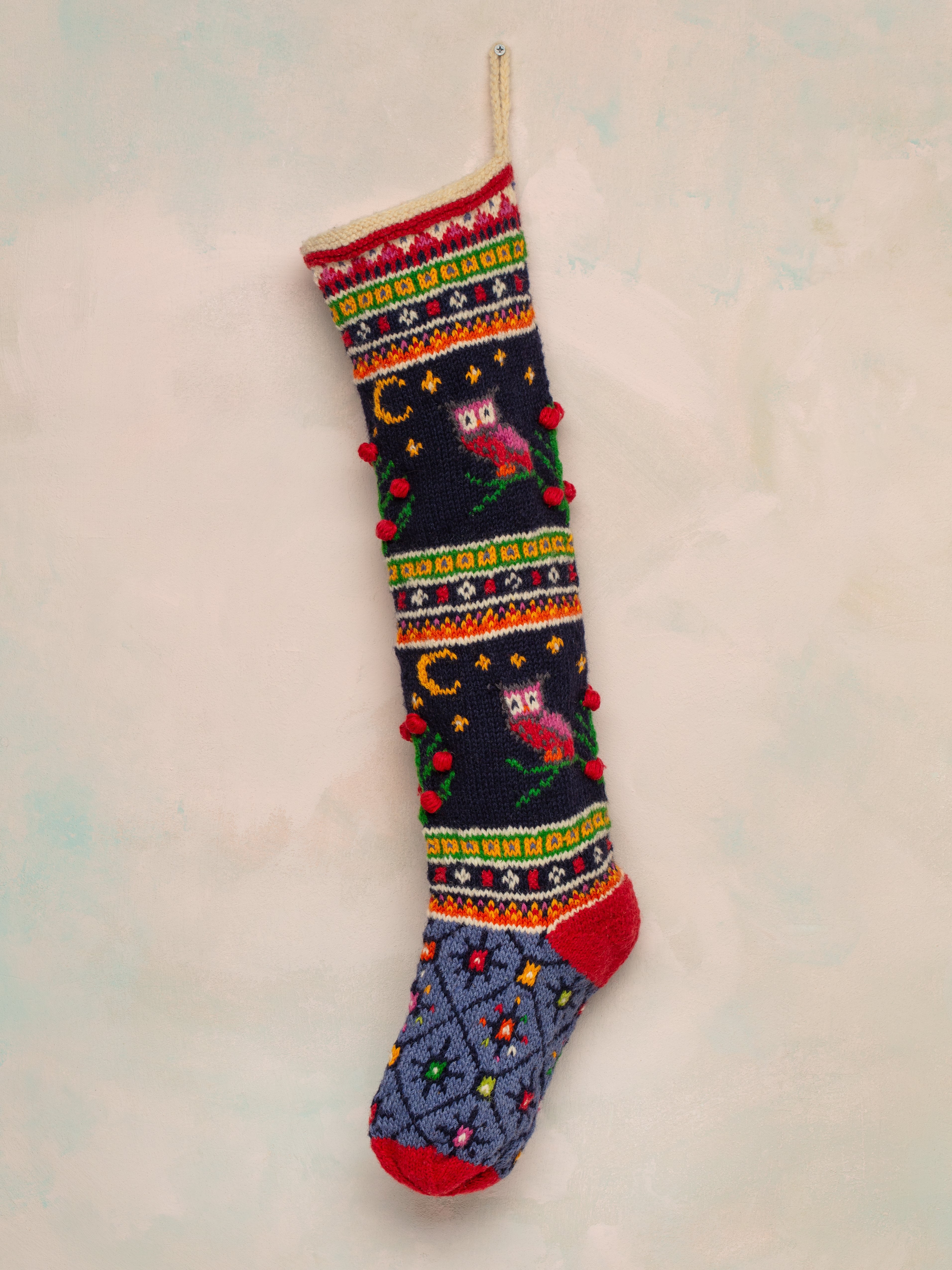 Wise Owl Handknit Stocking