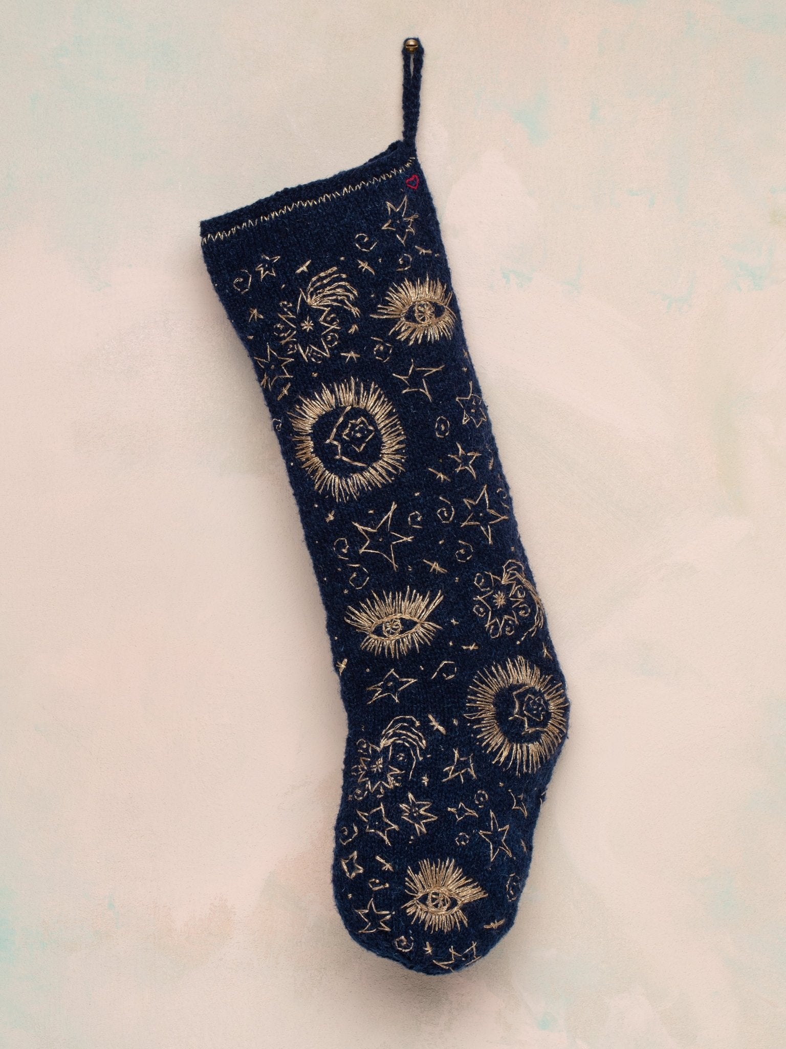 Shine Bright Handknit And Hand-Embroidered Stocking — Handmade by Jes MaHarry