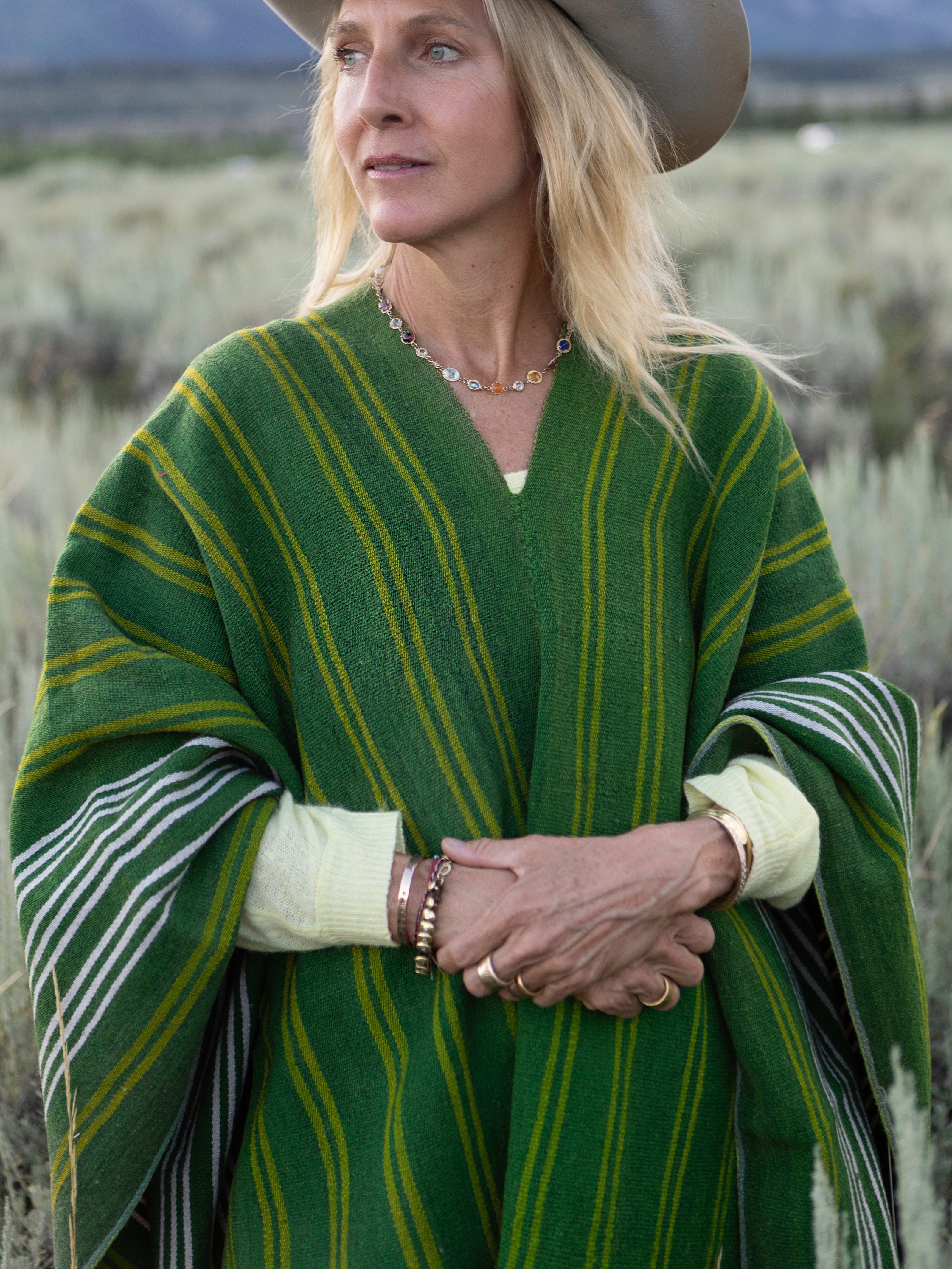 ONE-OF-A-KIND VINTAGE AWAYU PONCHO 2
