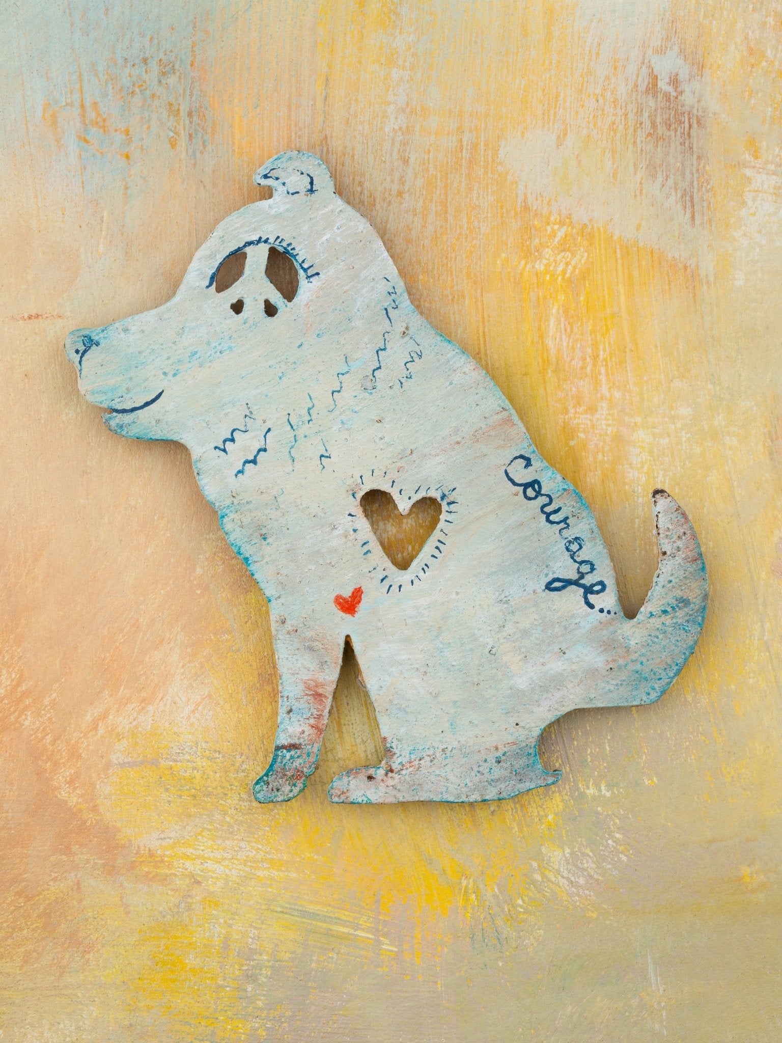 Courage Dog Magnet - Jes MaHarry