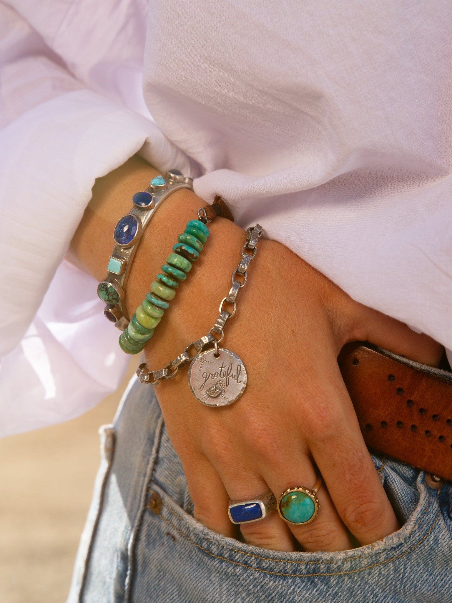 Singing In Blue Cuff - Jes MaHarry