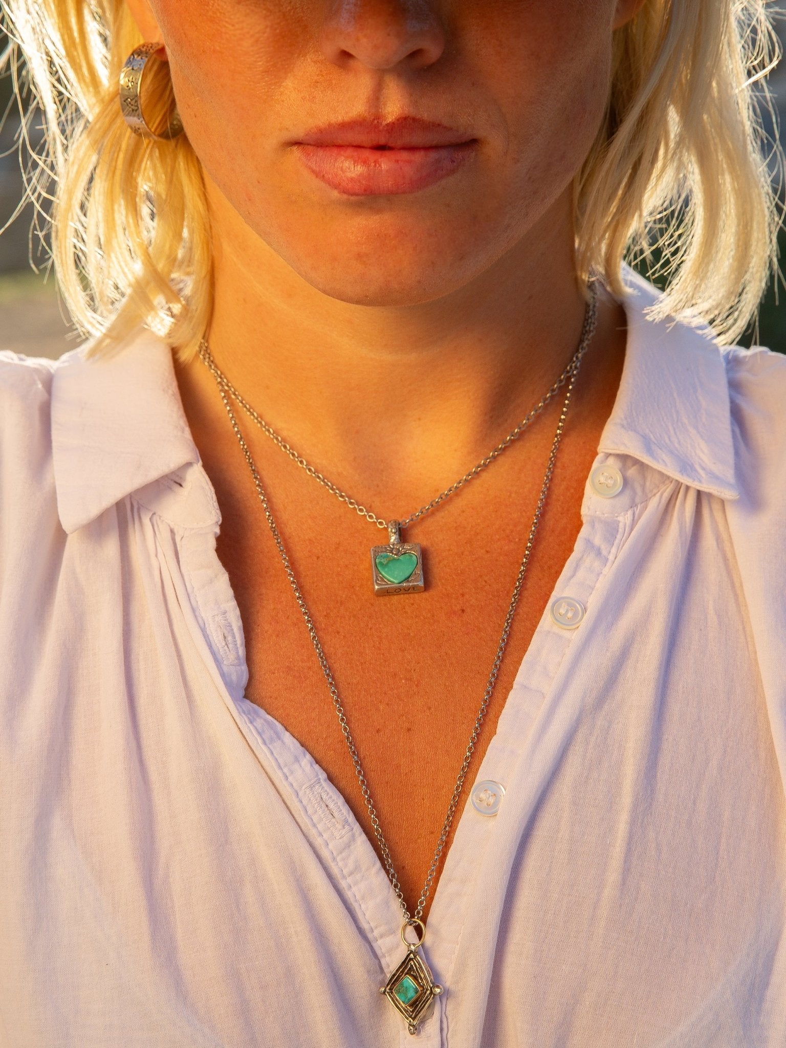 Big Open Sky Heart Necklace - Jes MaHarry