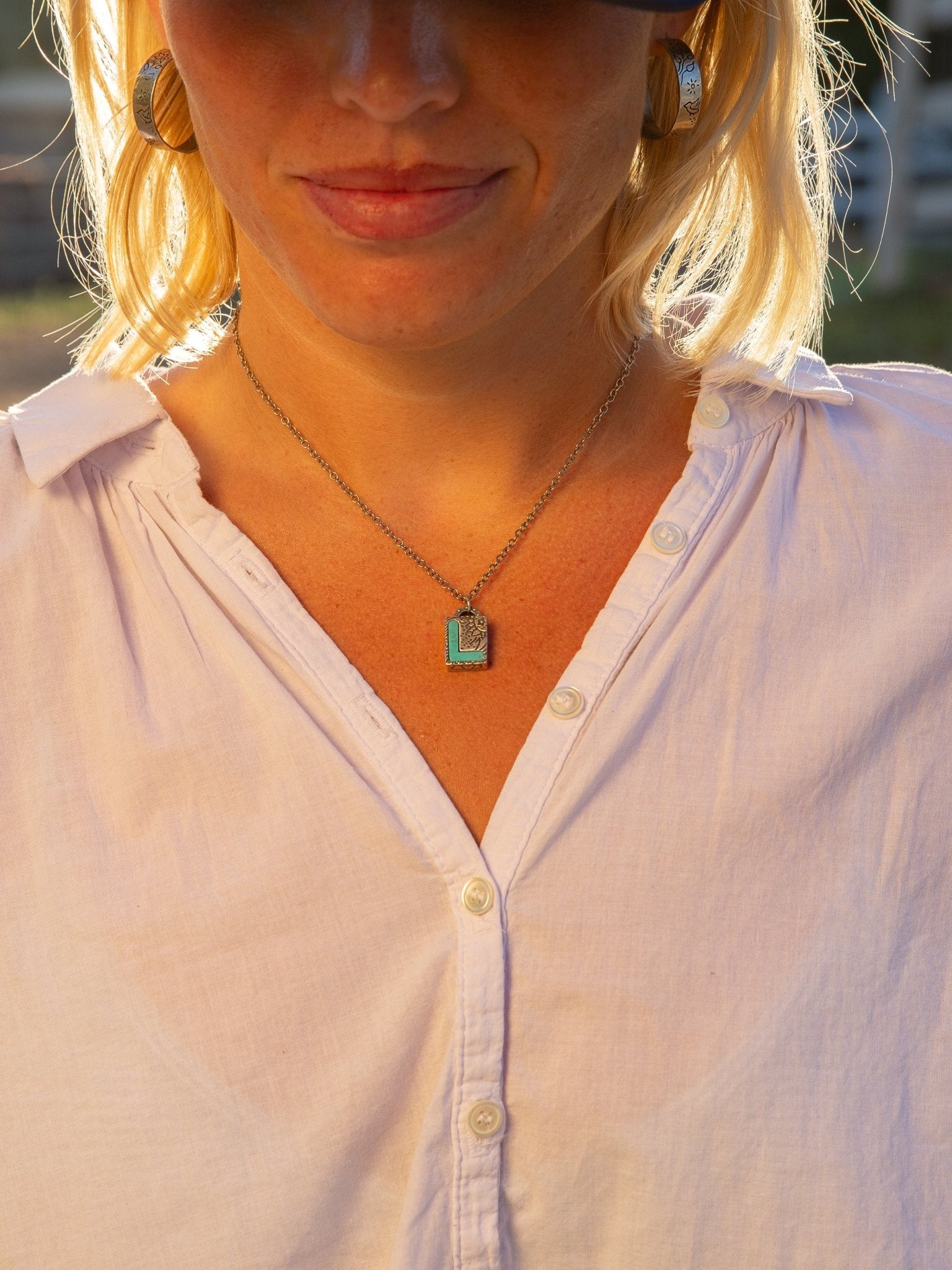 Big Open Sky Initials Necklace - Jes MaHarry