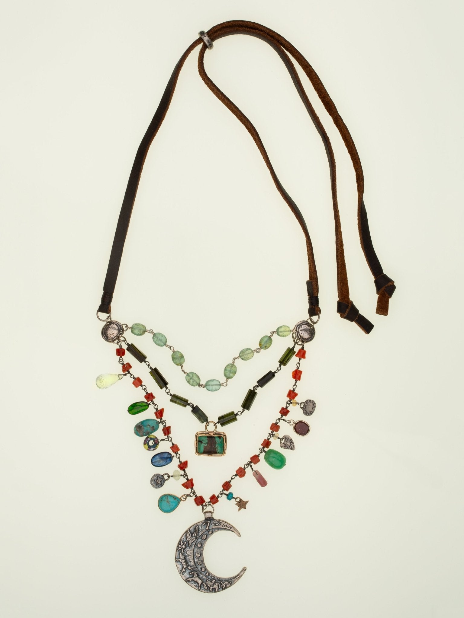 Moonlit Moon Necklace — Handmade by Jes MaHarry