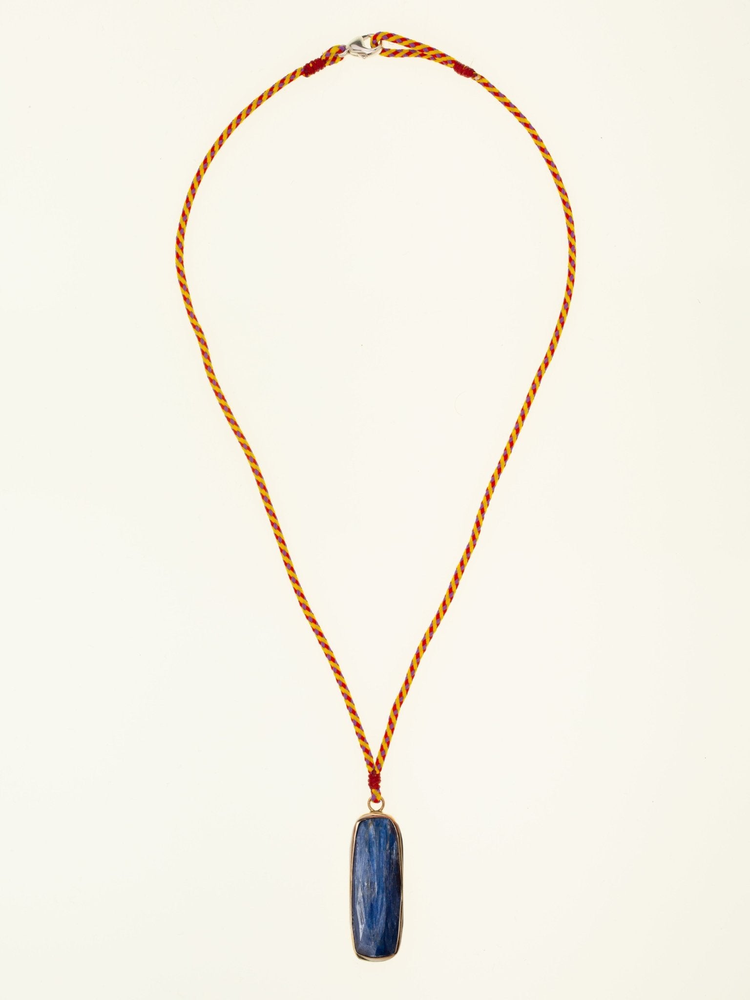 Kyanite Totem Necklace- Red — Handmade by Jes MaHarry