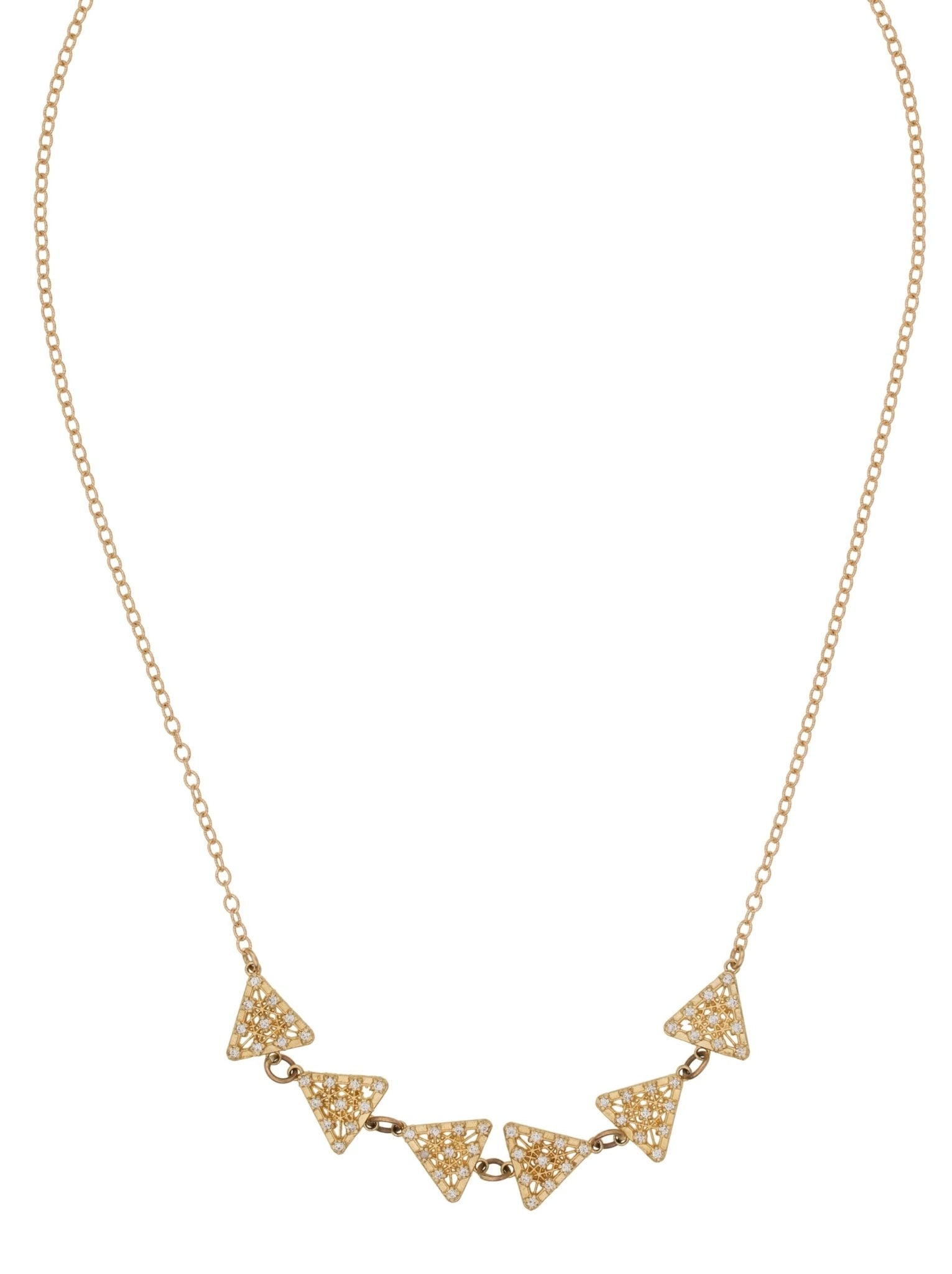 Six Sacred Pyramids Necklace — Handmade by Jes MaHarry