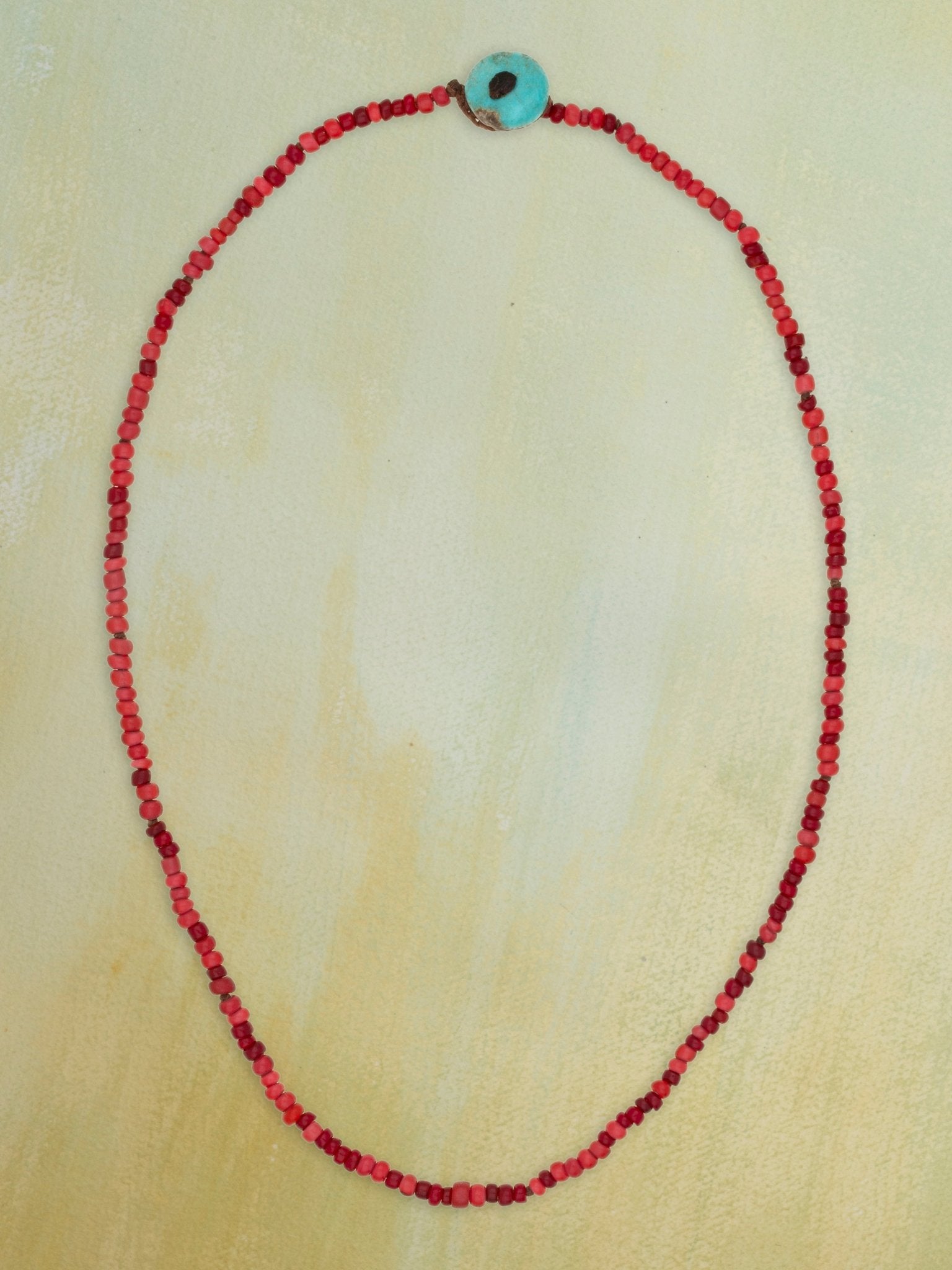 Antique Whiteheart Trade Beads Necklace - Jes MaHarry
