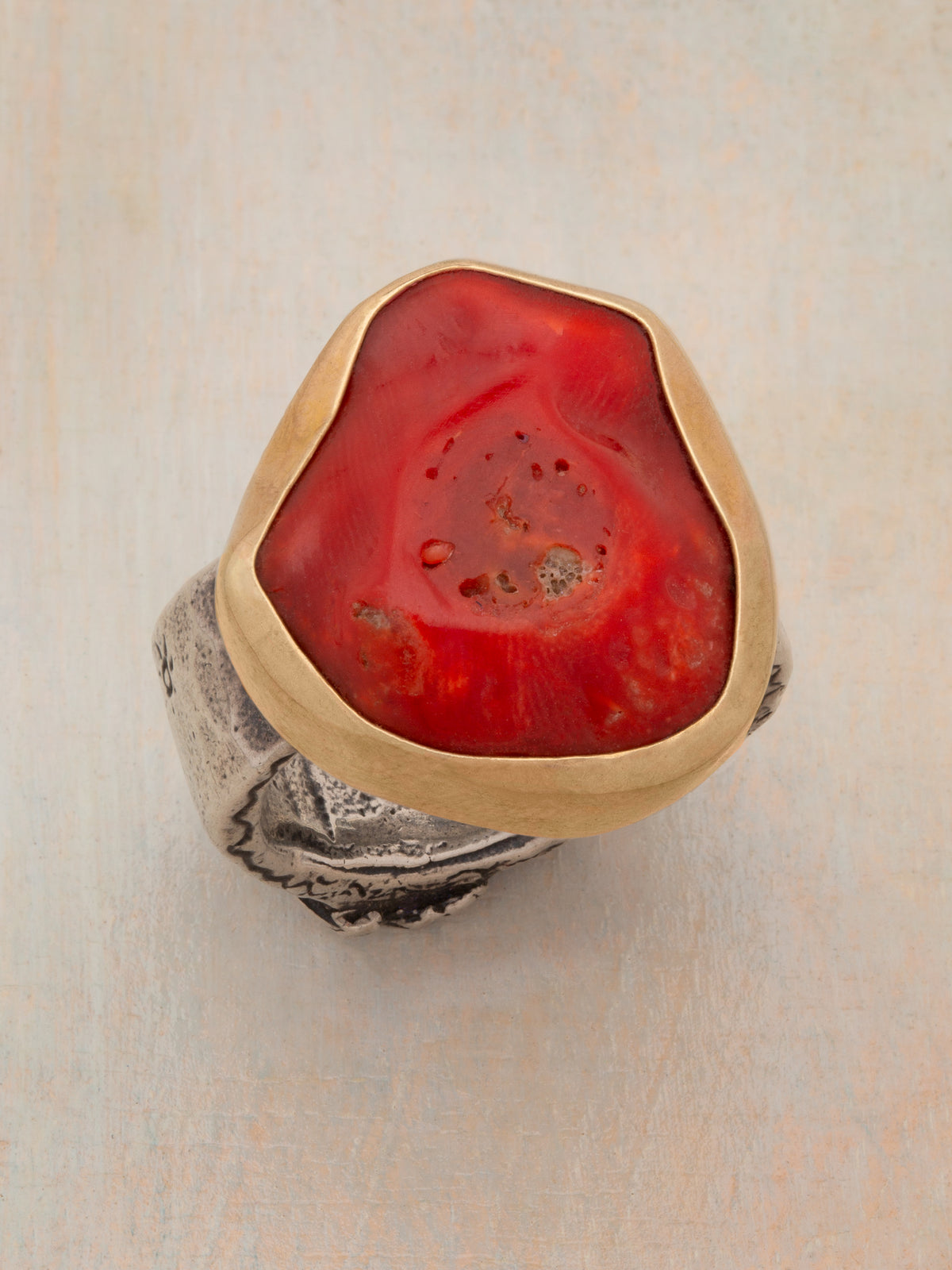 Coral Treasure Ring