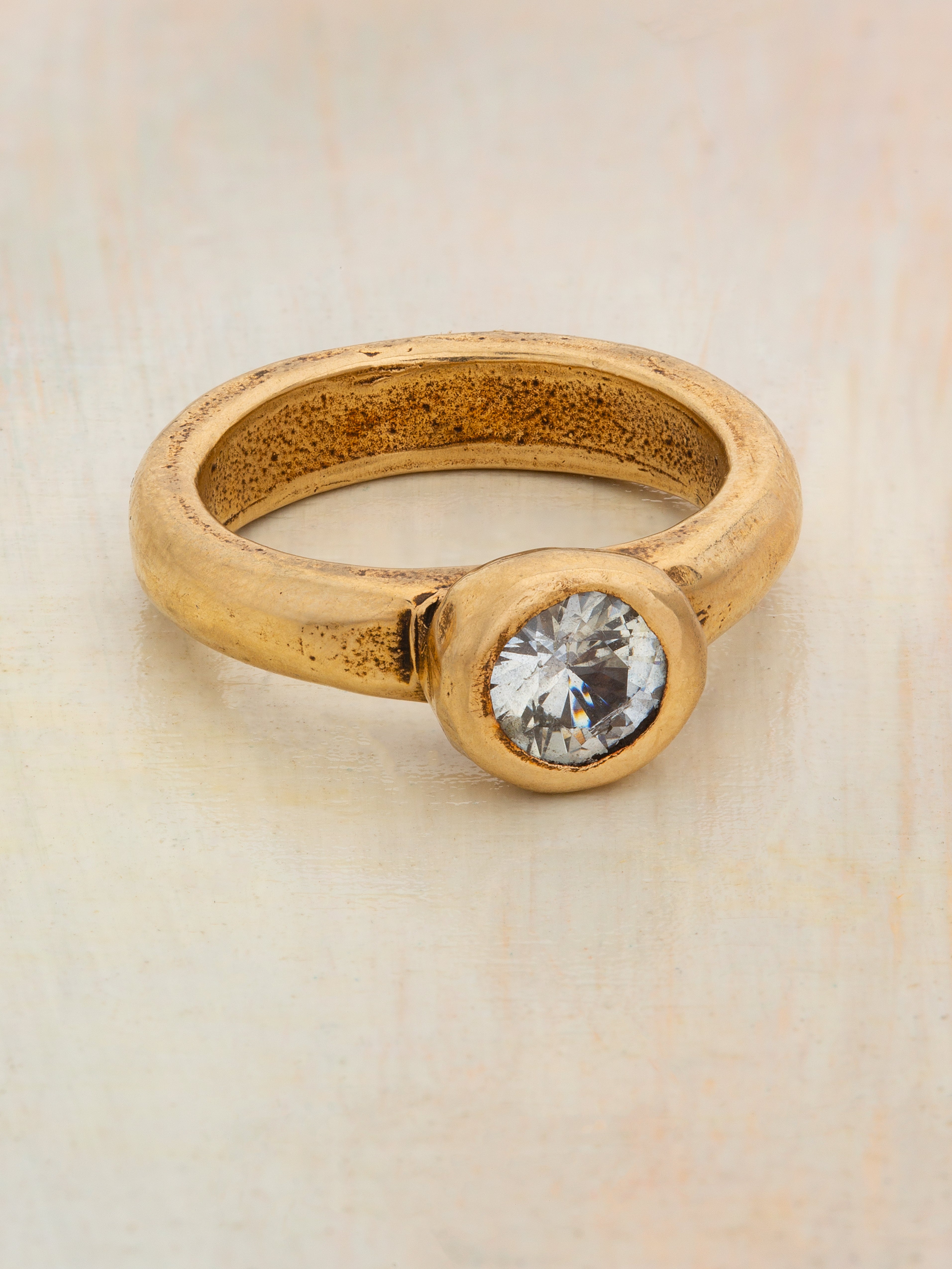 Sapphire Solitare Ring