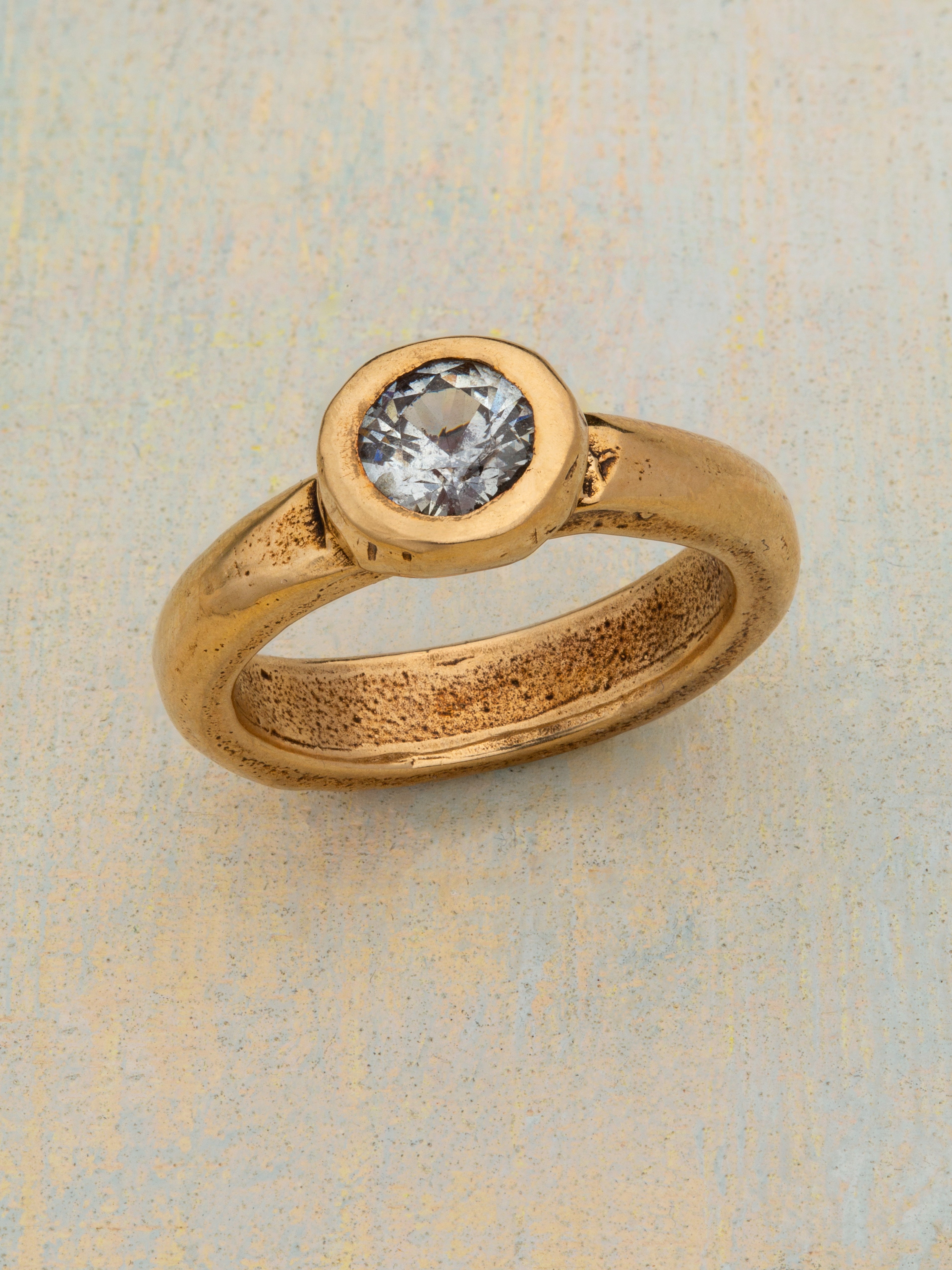 Sapphire Solitare Ring