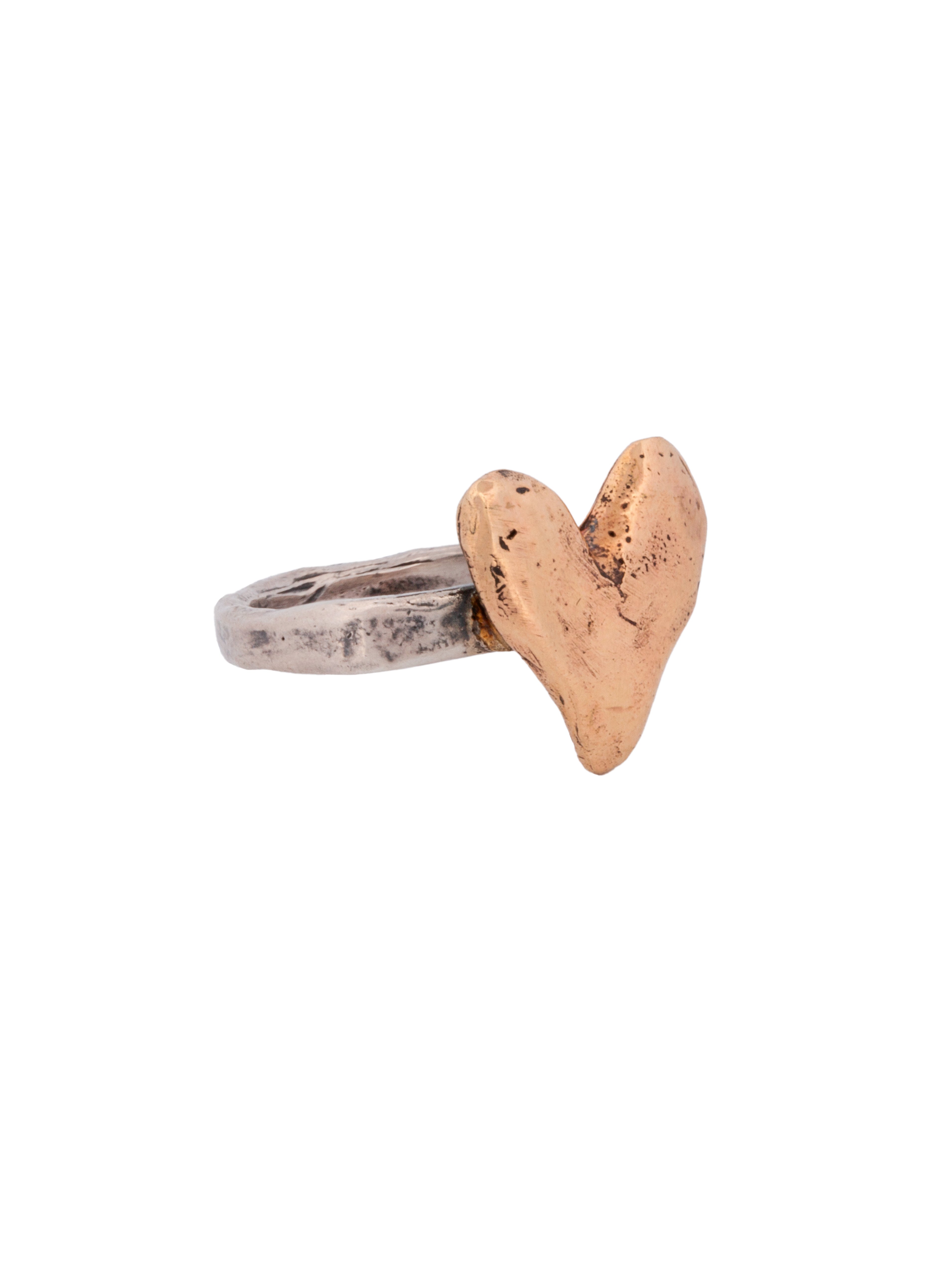 Sacred Heart of Gold Ring