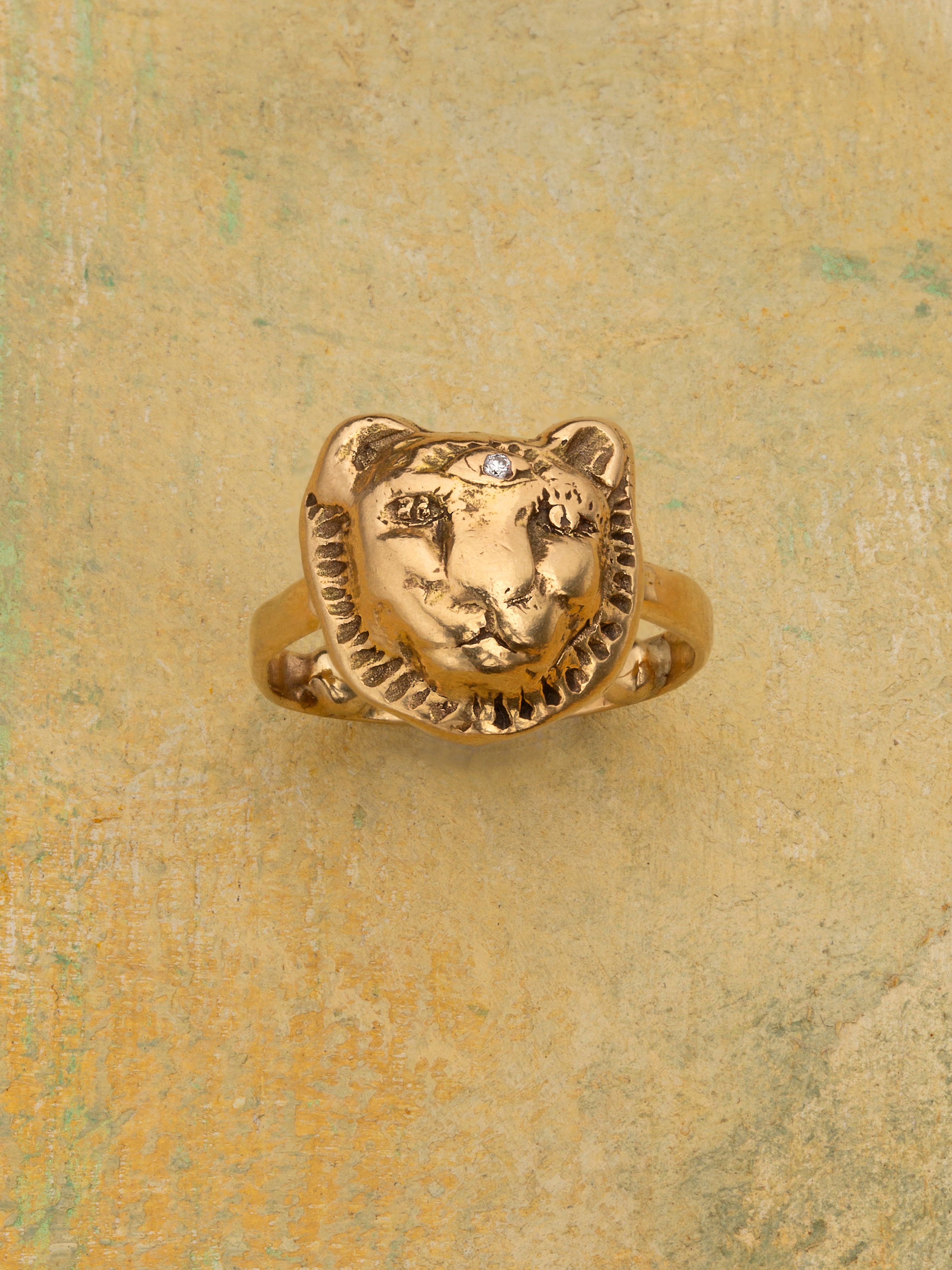 The Gold Lioness Ring