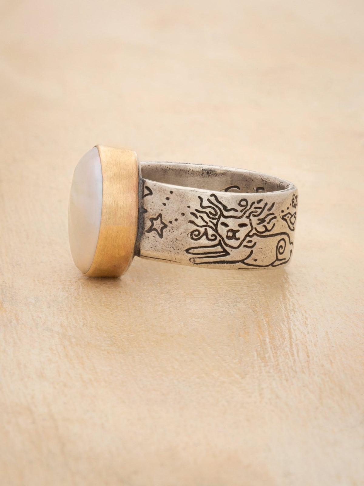 Pearl Tide Ring - Jes MaHarry