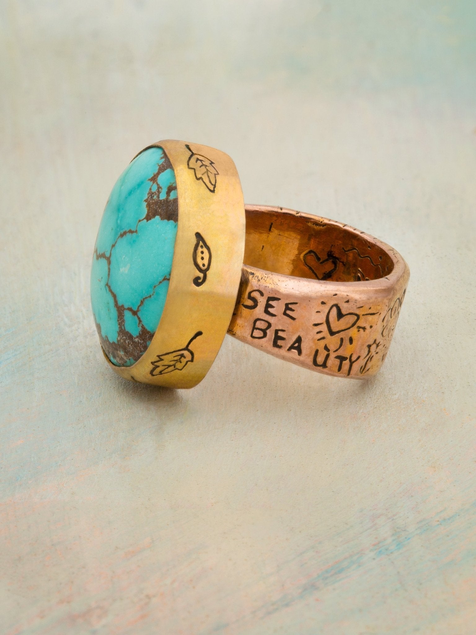Turquoise Testament Ring - Jes MaHarry