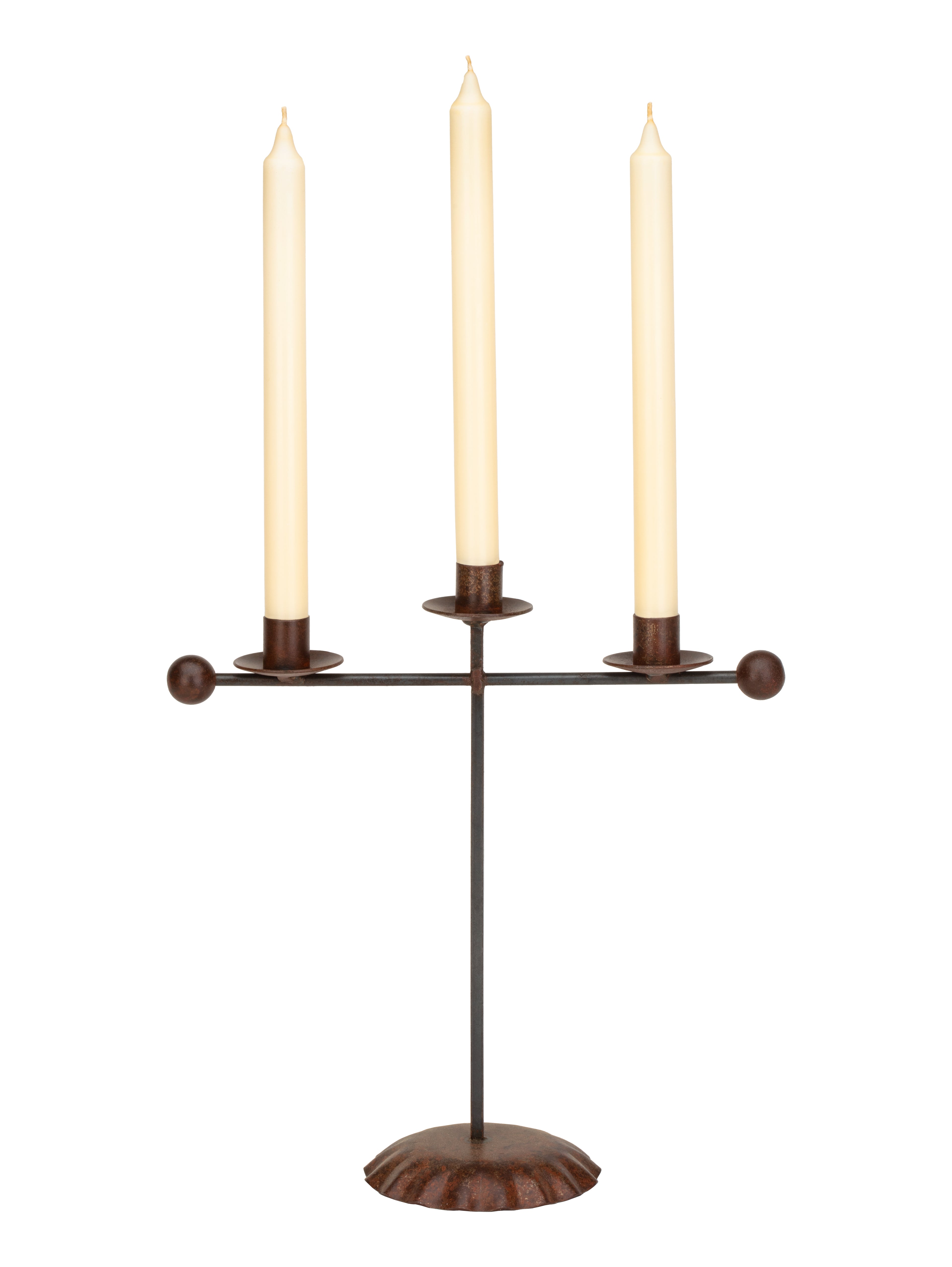 Tapered Candle Holder Steel Piece-LG