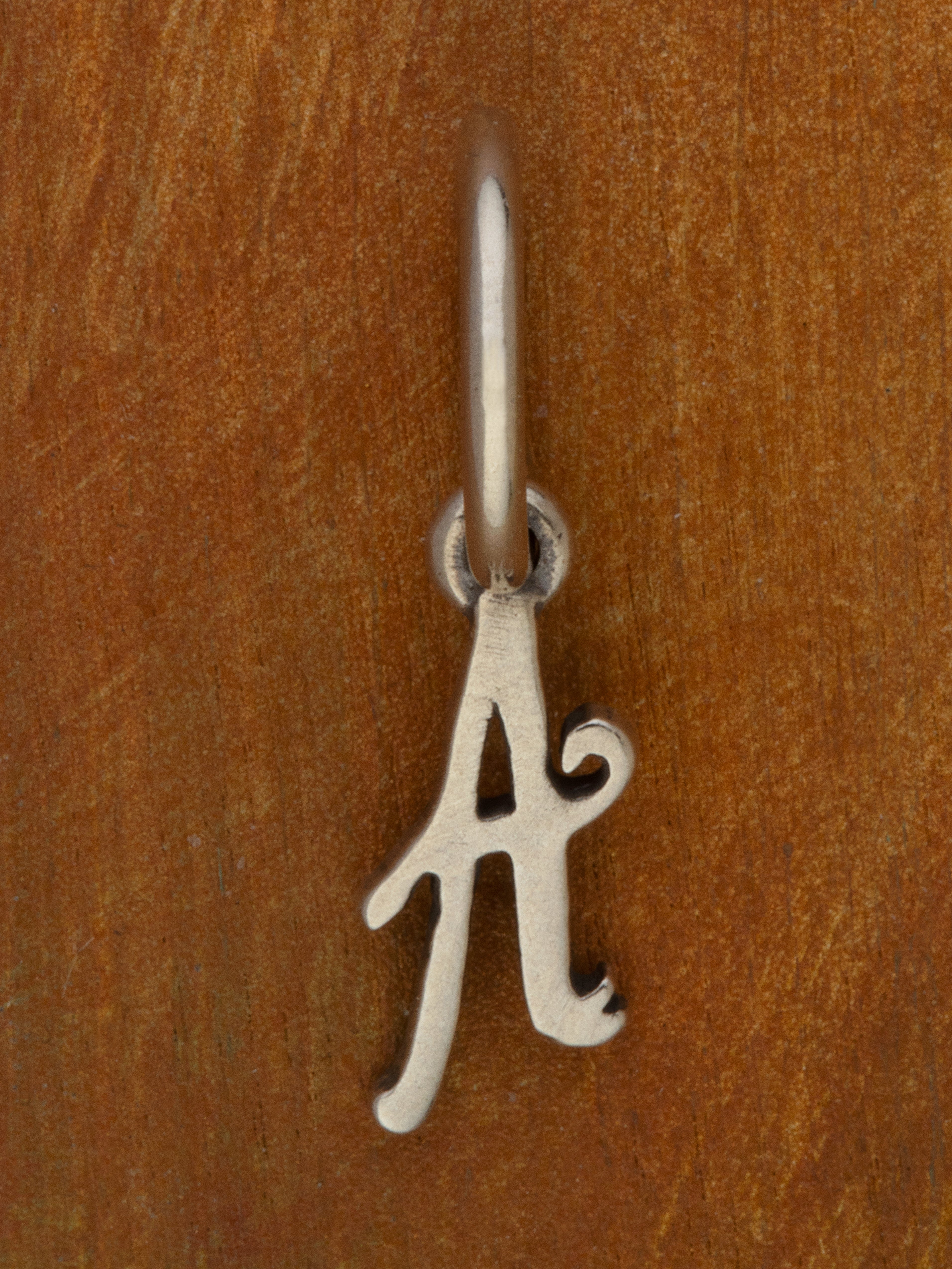 Artful Letter Silver Charm
