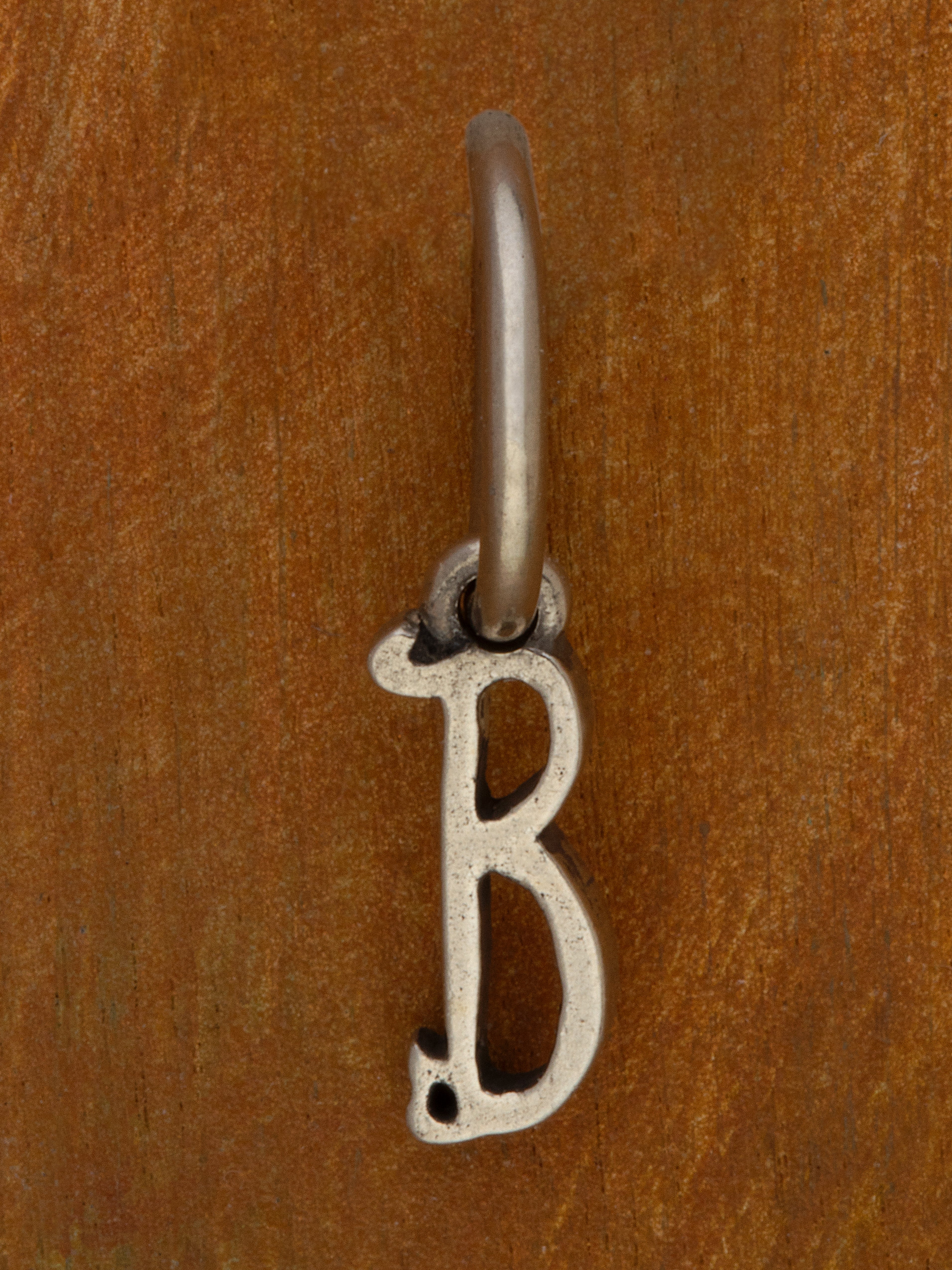 Artful Letter Silver Charm